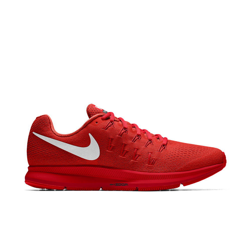 Nike Air Zoom Pegasus 33 Id Men's Running Shoe in Red for Men - Lyst