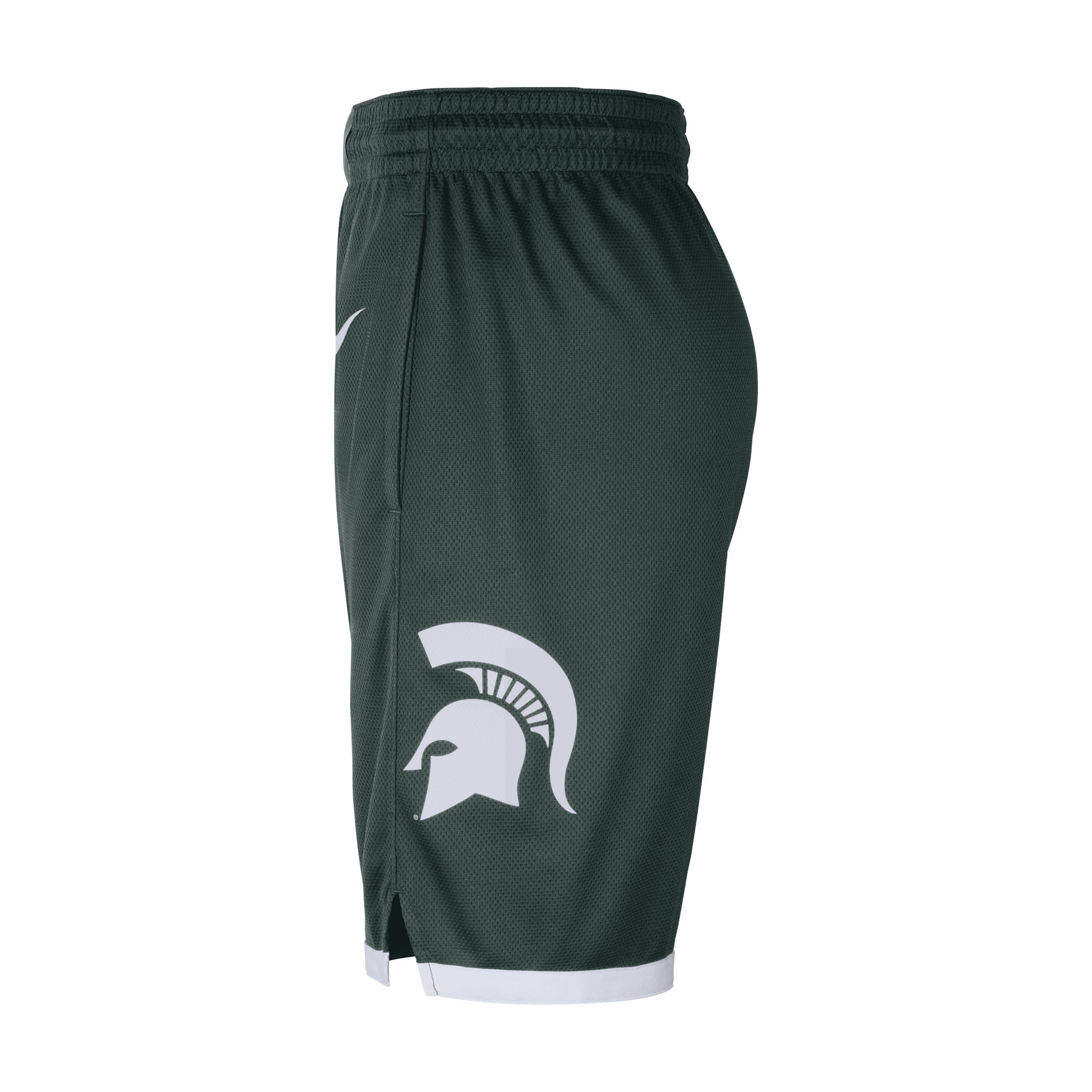 Nike Men's Michigan State Spartans Green Replica Basketball Shorts, Medium