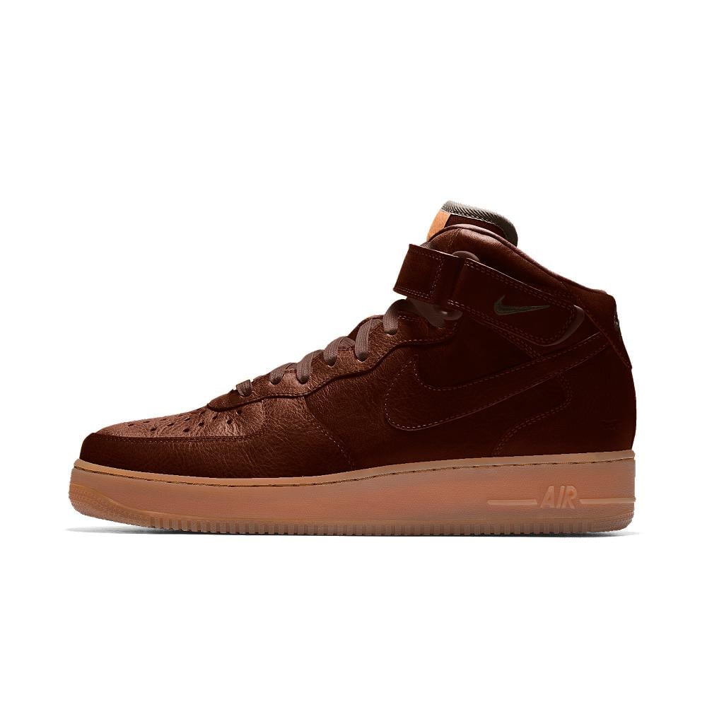 Nike Air Force 1 Mid Premium Will Leather Goods Id Men's Shoe in Brown ...