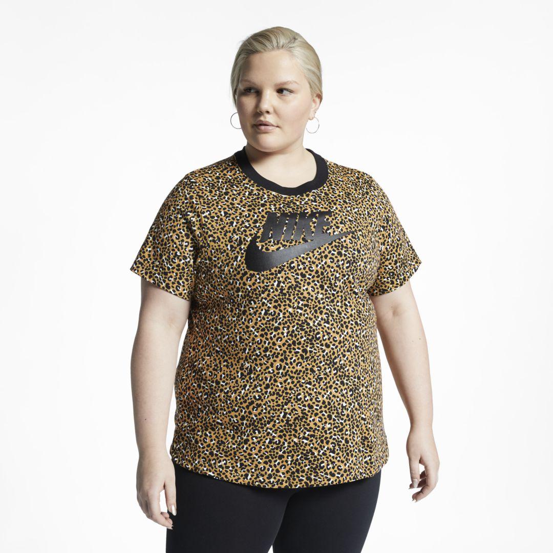 cheetah print nike shirt