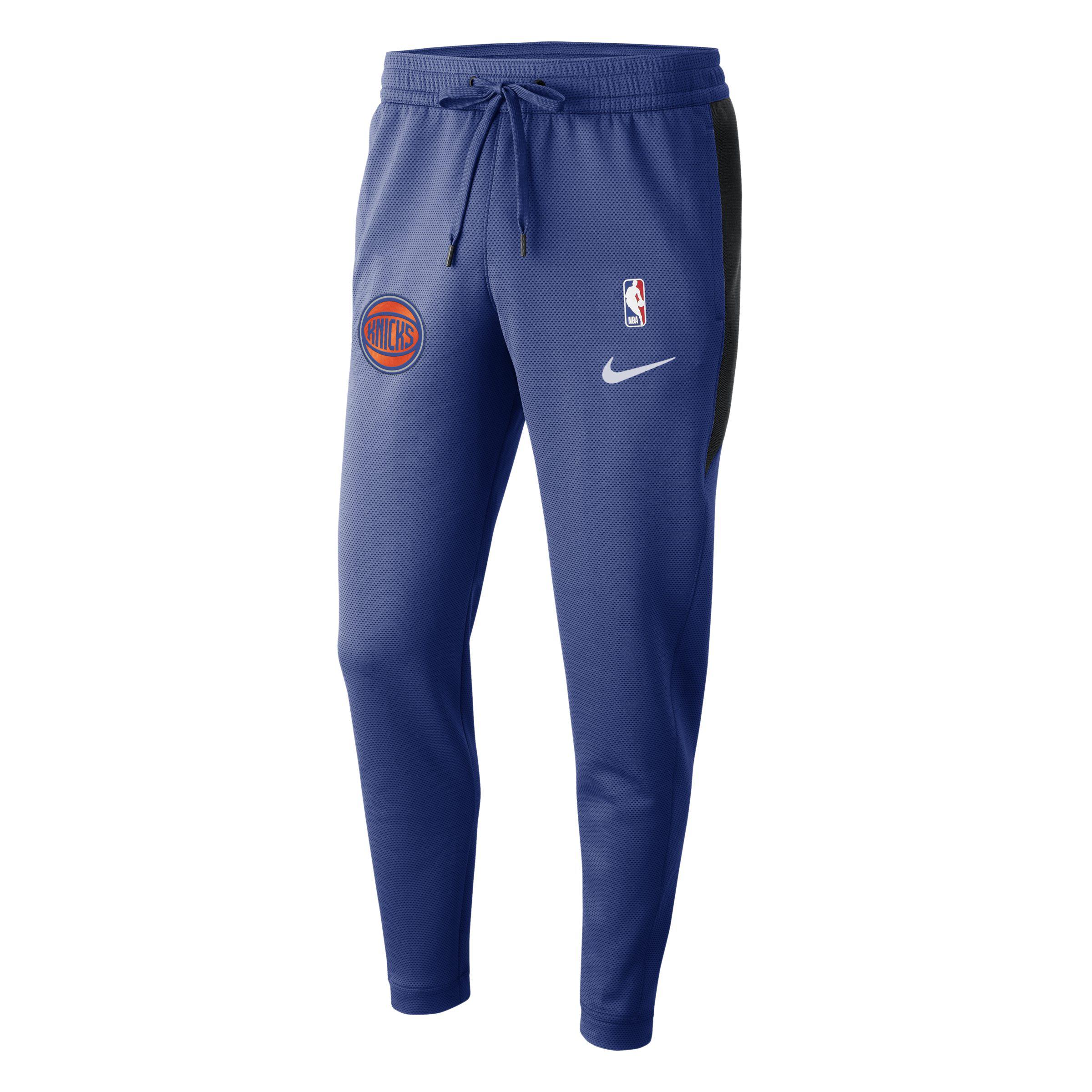 Nike New York Knicks Therma Flex Showtime Nba Trousers in Blue for Men -  Lyst