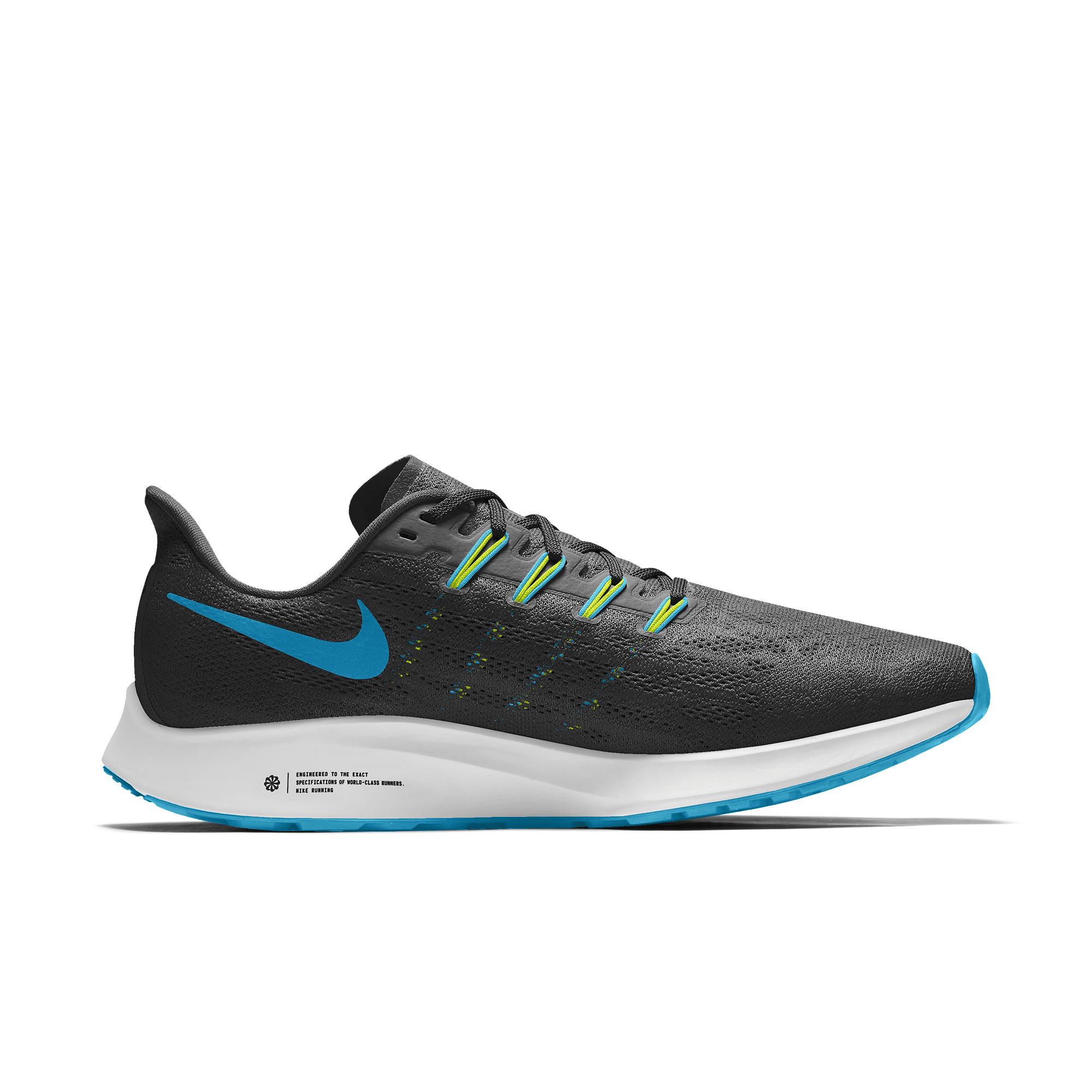 Nike Air Zoom Pegasus 36 By You Custom Running Shoes in Blue for Men Lyst