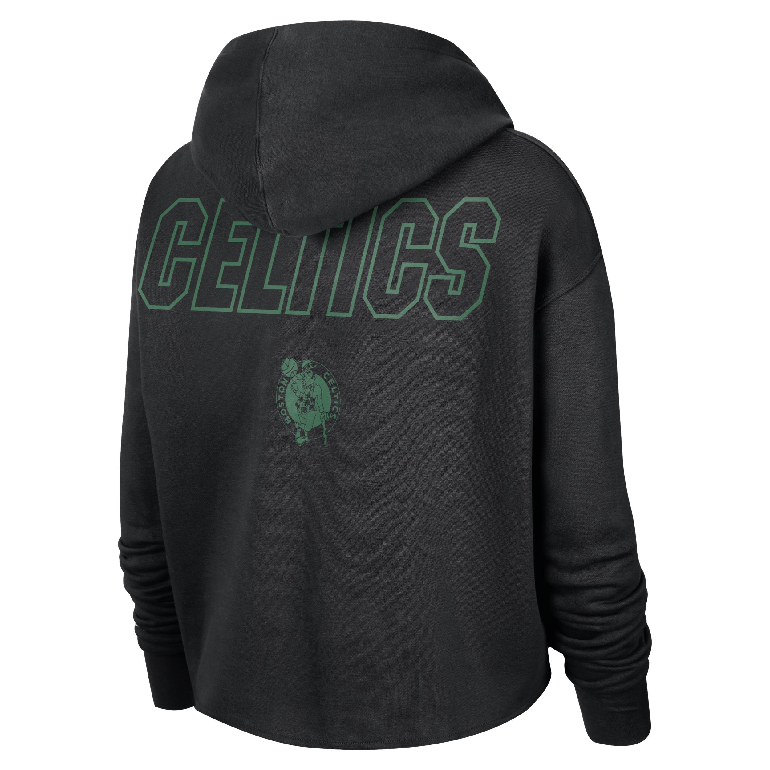 Nike Boston Celtics Courtside Nba Fleece Pullover Hoodie in Black | Lyst