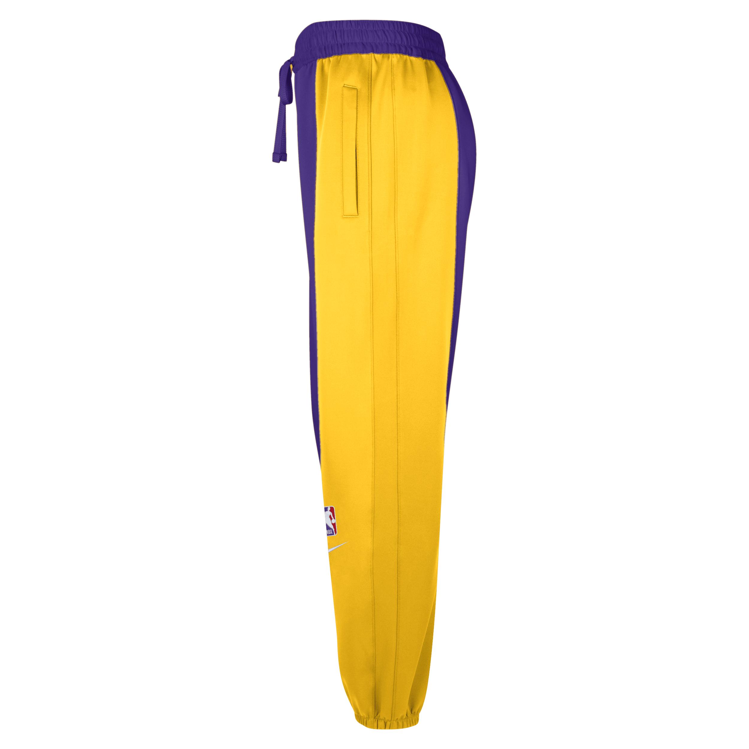 Los Angeles Lakers Showtime Men's Nike Dri-FIT NBA Full-Zip Hoodie - Yellow