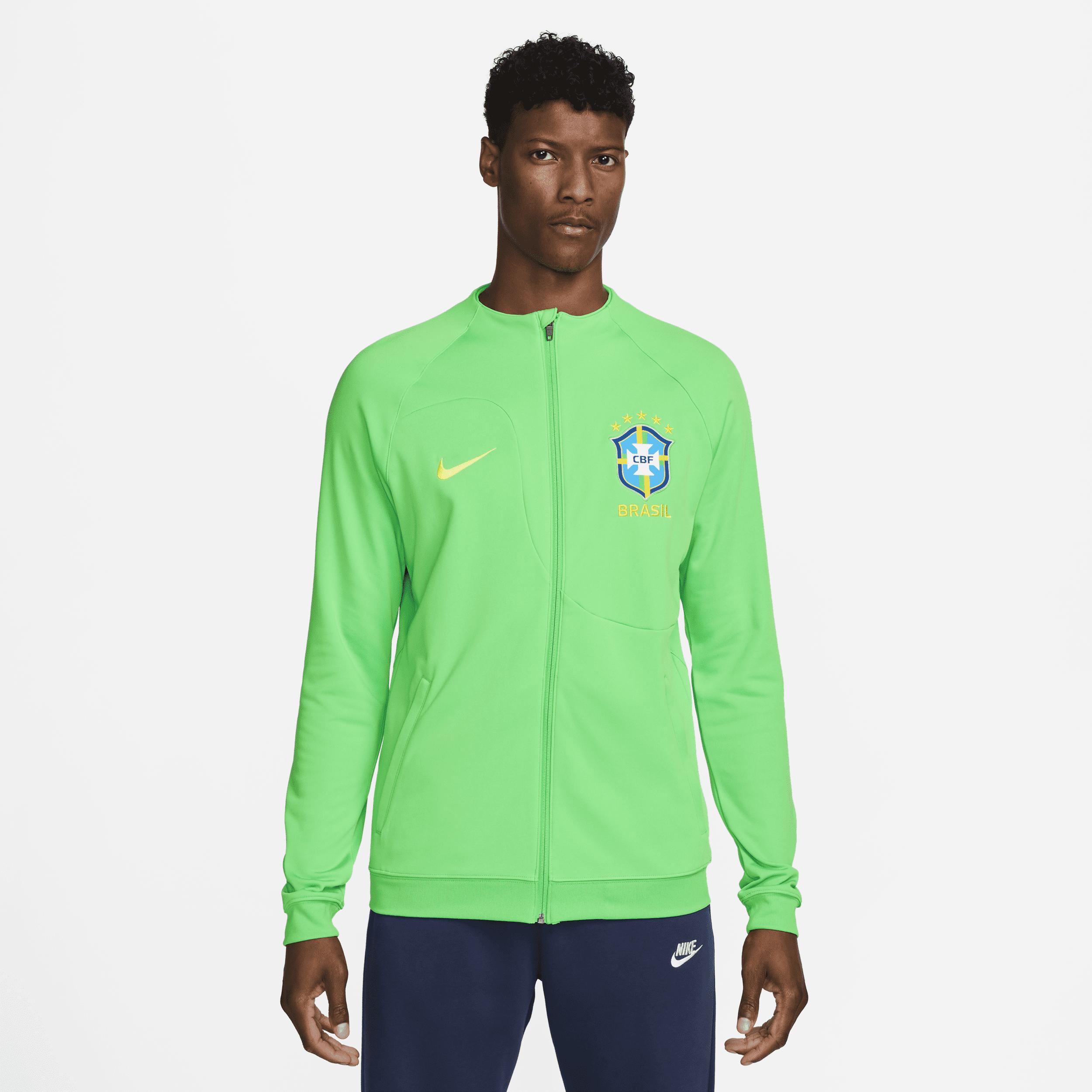 Nike Brazil Academy Pro Knit Soccer Jacket In Green, for Men | Lyst