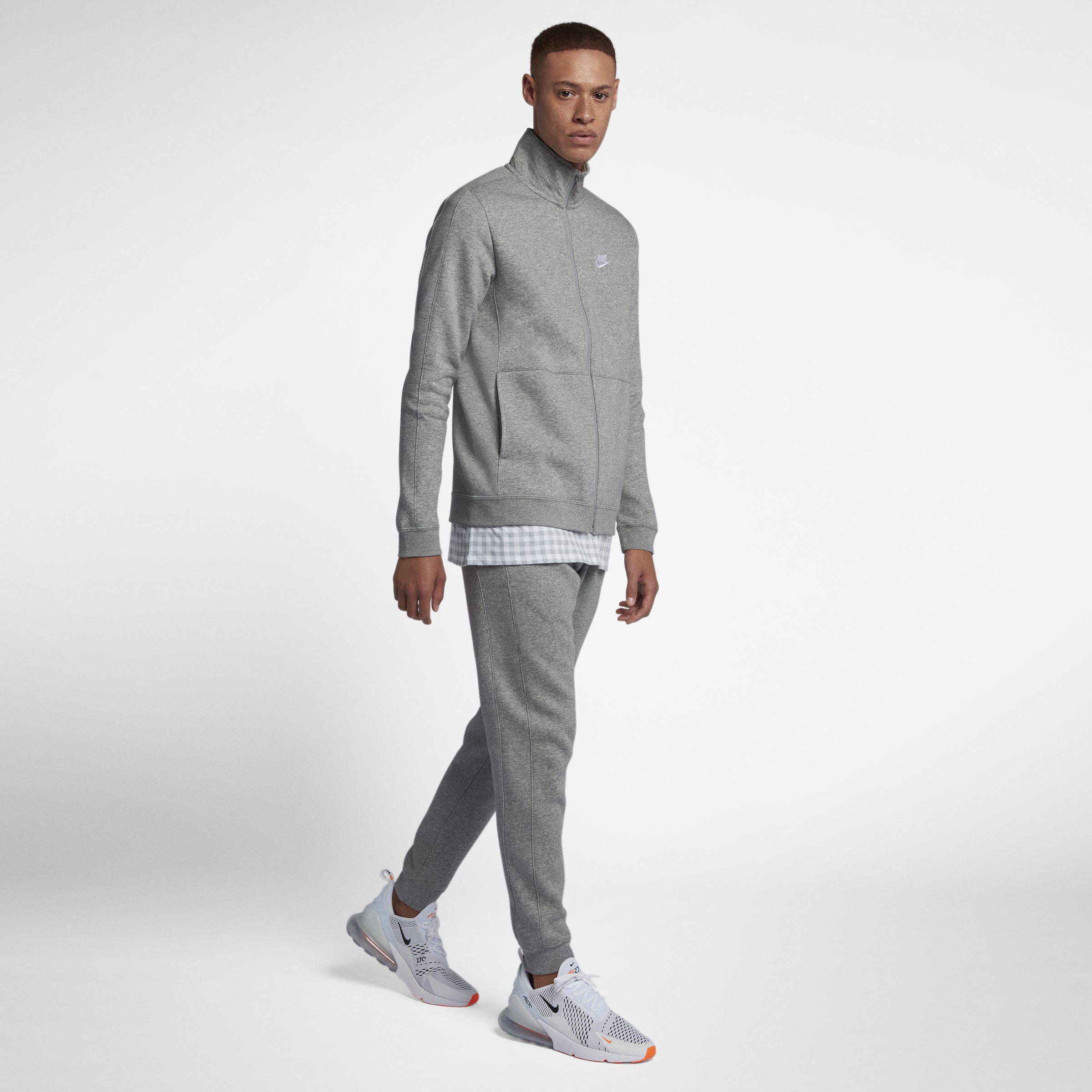 Nike Cotton Standard Fit Tracksuit Grey in Grey for Men | Lyst UK