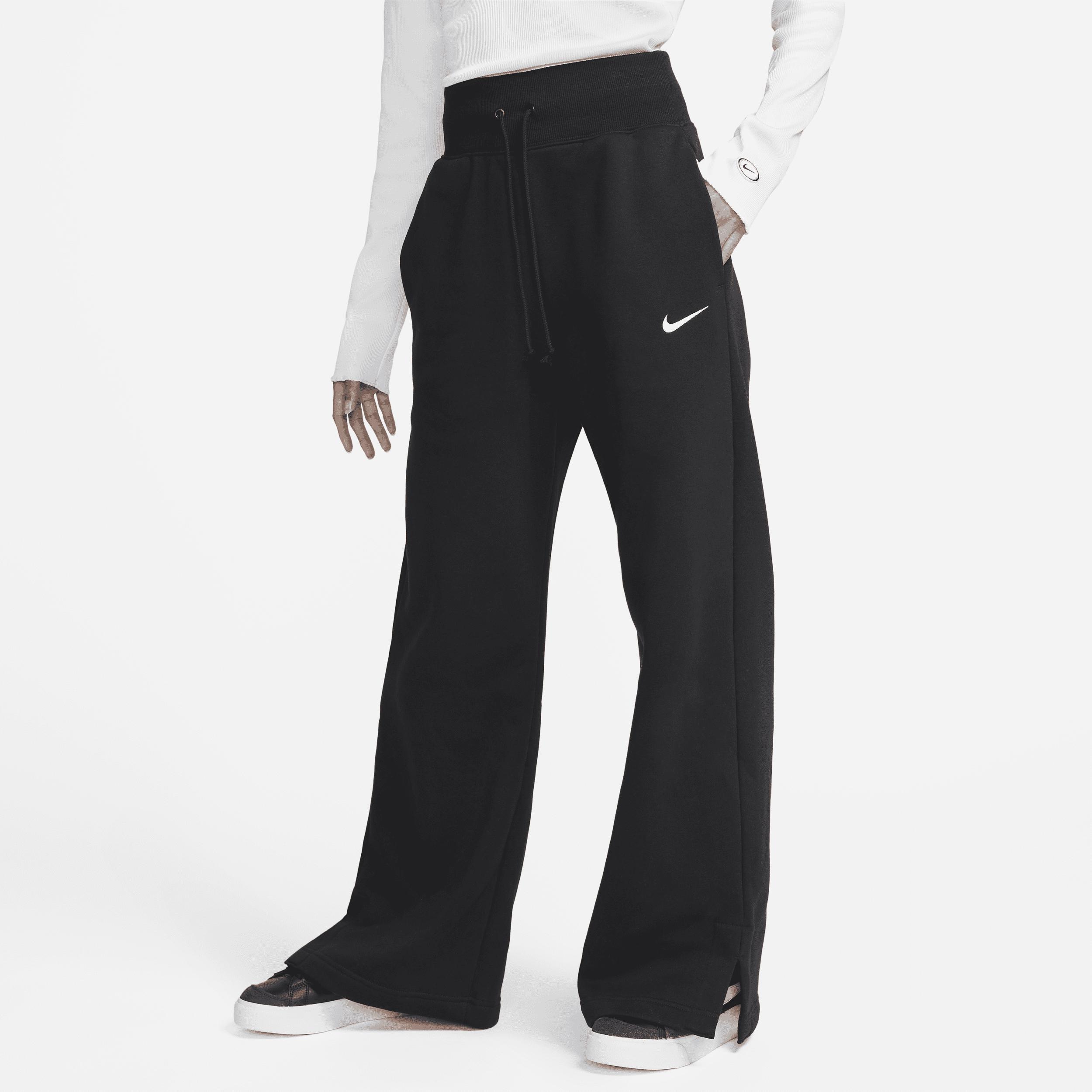 Nike Sportswear Phoenix Fleece High-waisted Wide-leg Sweatpants In Black,  in Brown | Lyst