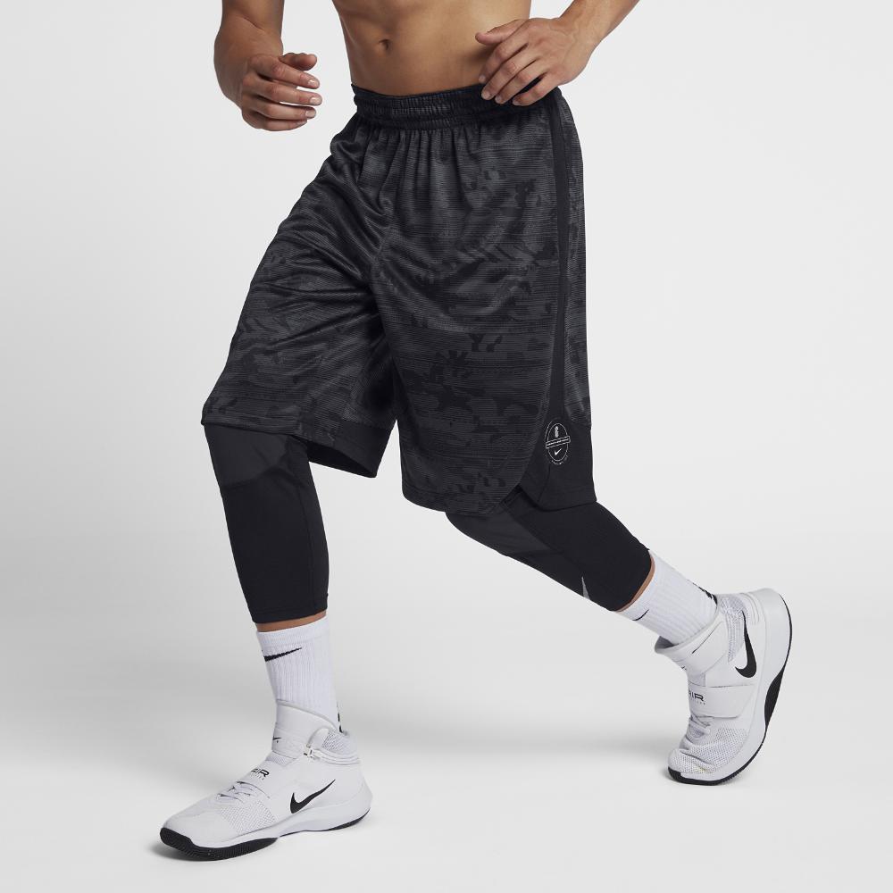 Nike Dry Elite Kyrie Men's Printed Basketball Shorts in Black for Men | Lyst