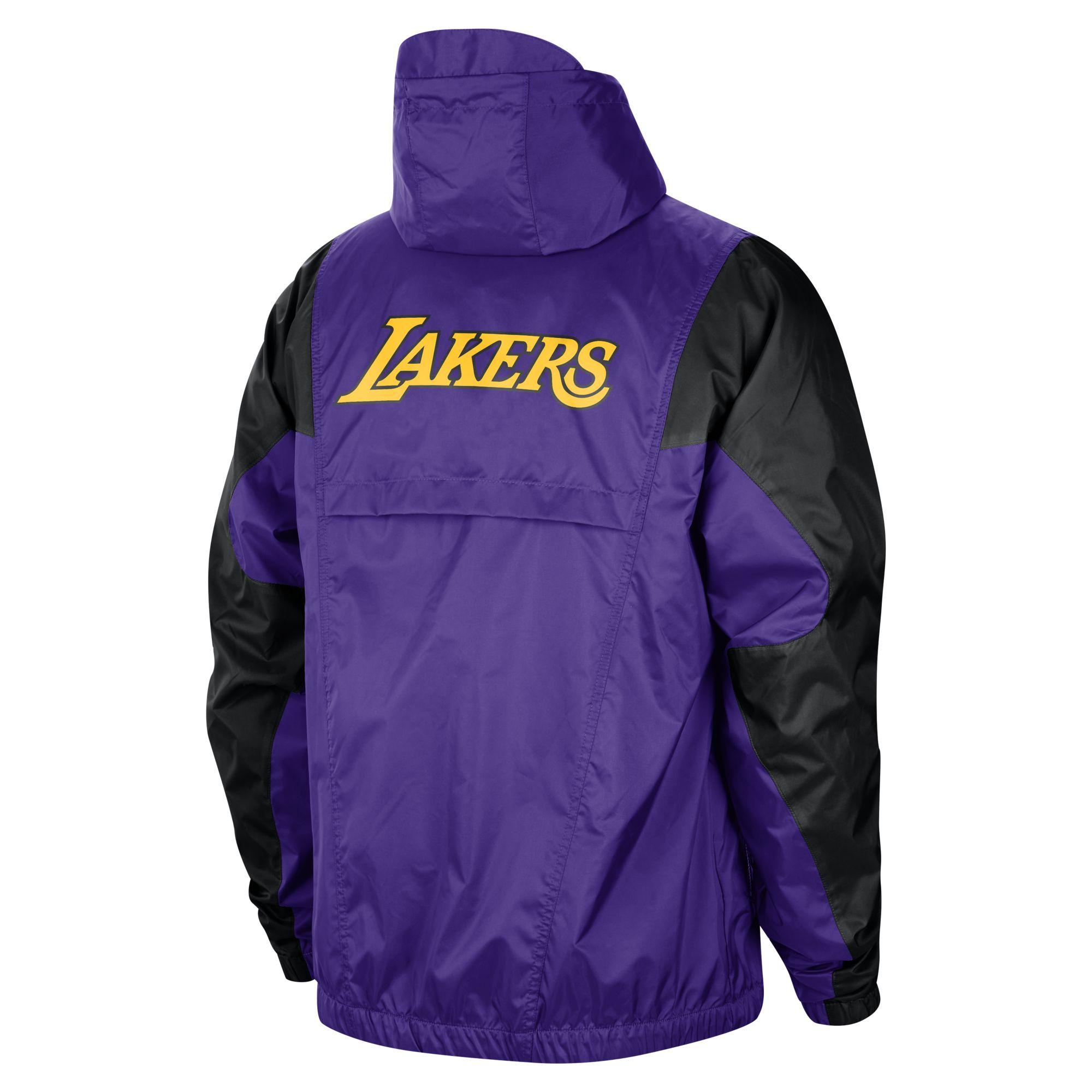 Nike Los Angeles Lakers Courtside Statement Jordan Nba Jacket in Blue for  Men | Lyst