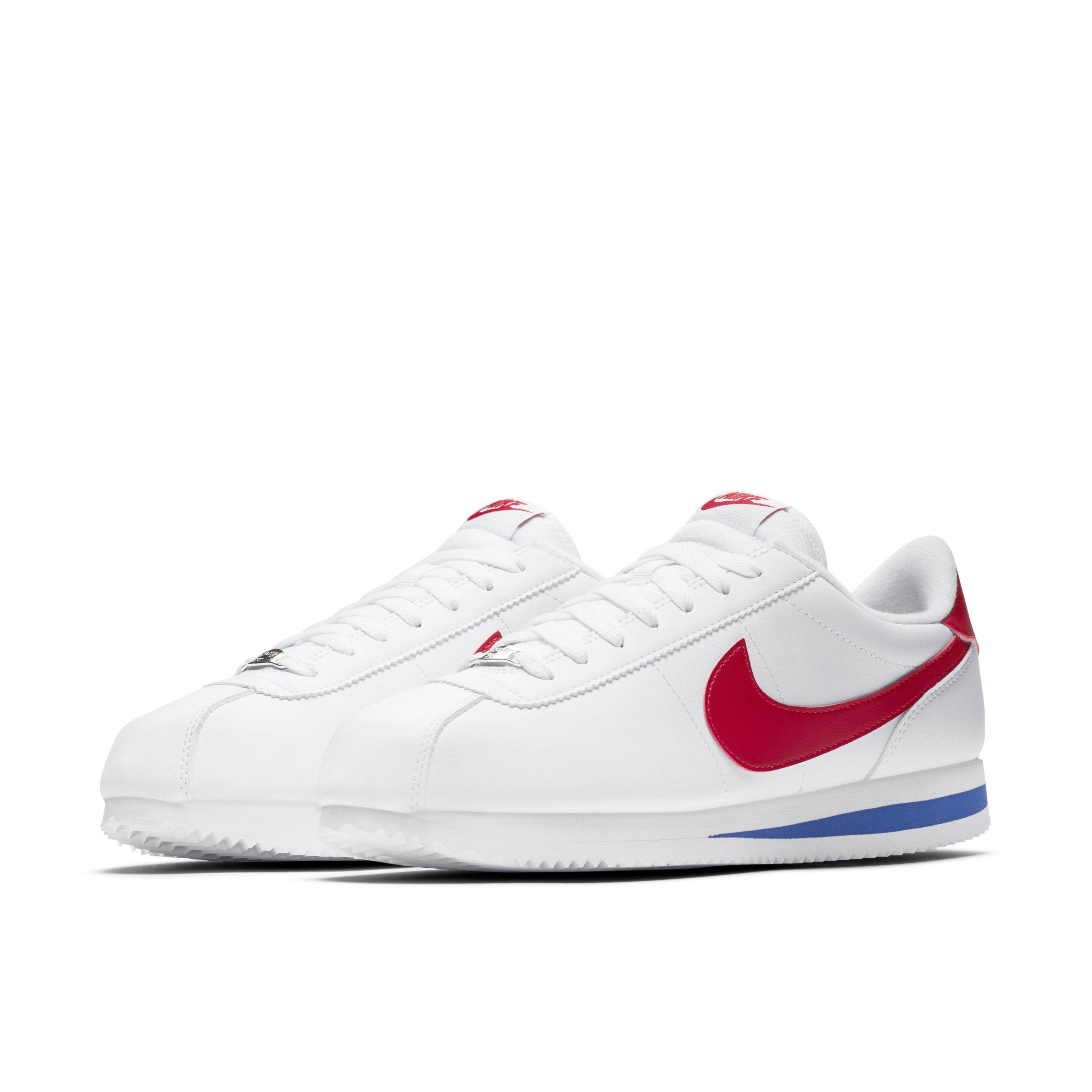 nike mens cortez white