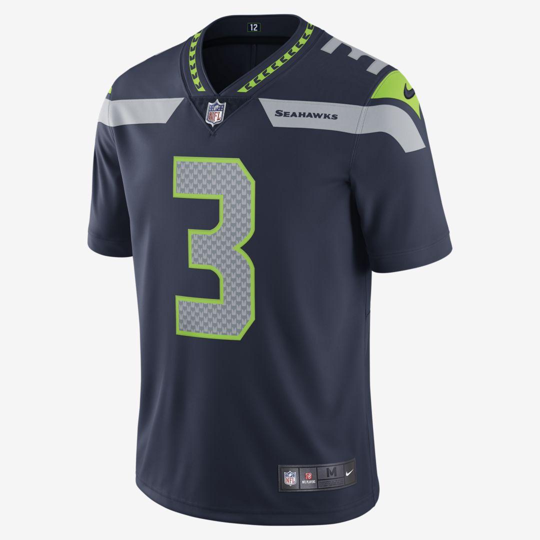 Nike Nfl Seattle Seahawks Vapor Untouchable (russell Wilson) Limited