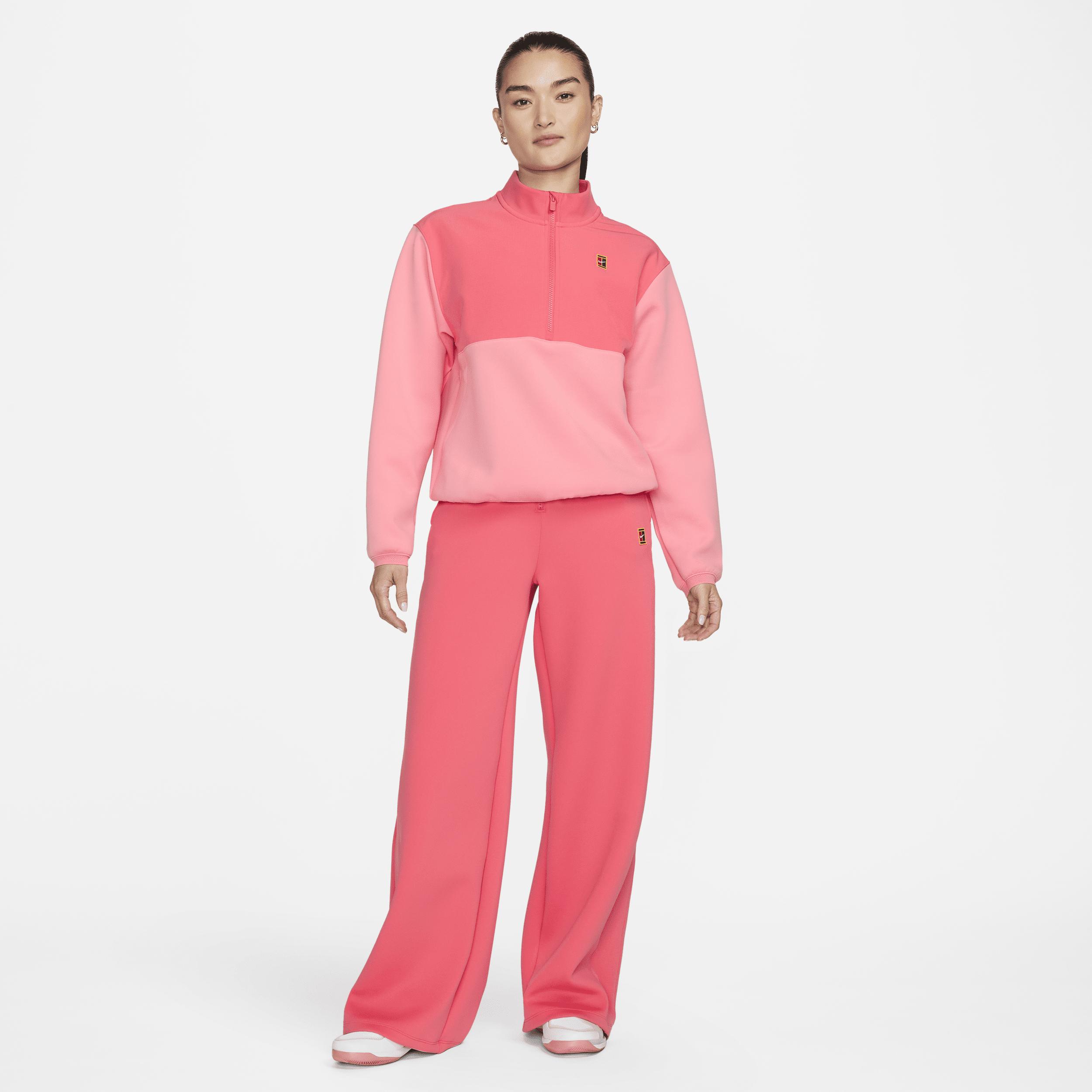 Nike Court Dri-fit Heritage 1/2-zip Tennis Jacket in Pink | Lyst