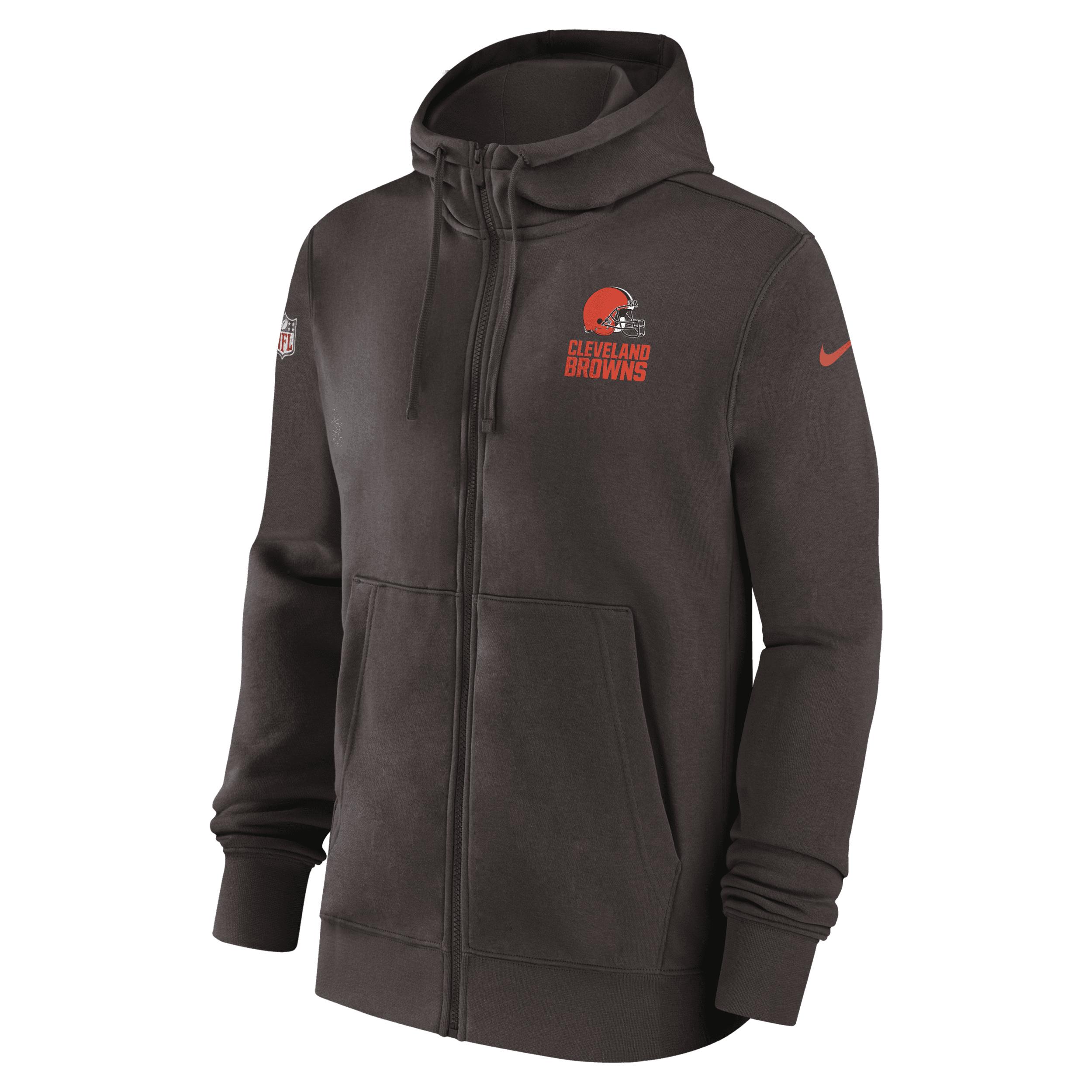 Nike Cleveland Browns Sideline Club Men's Nfl Full-zip Hoodie in Black for  Men