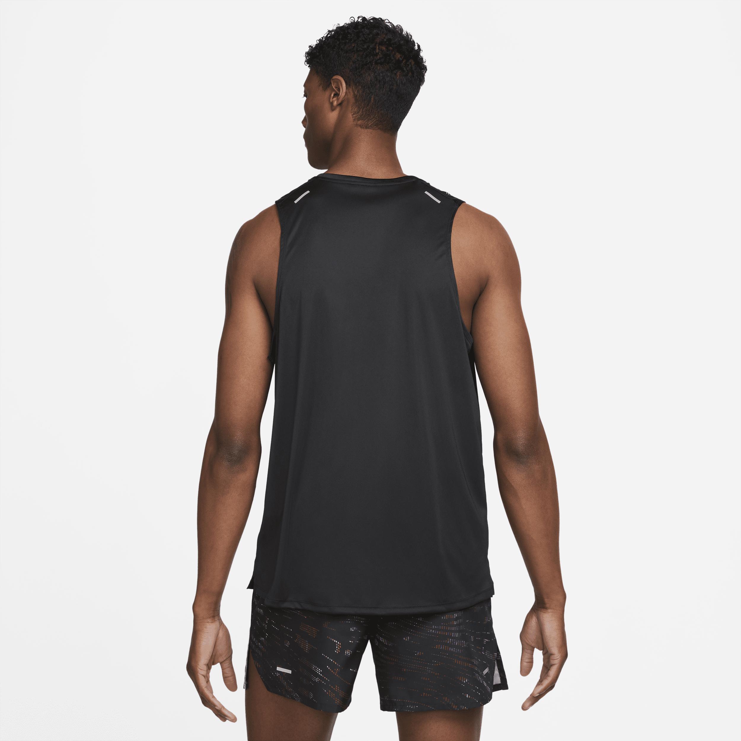 Nike Dri-fit Uv Run Division Miler Running Tank in Black for Men | Lyst