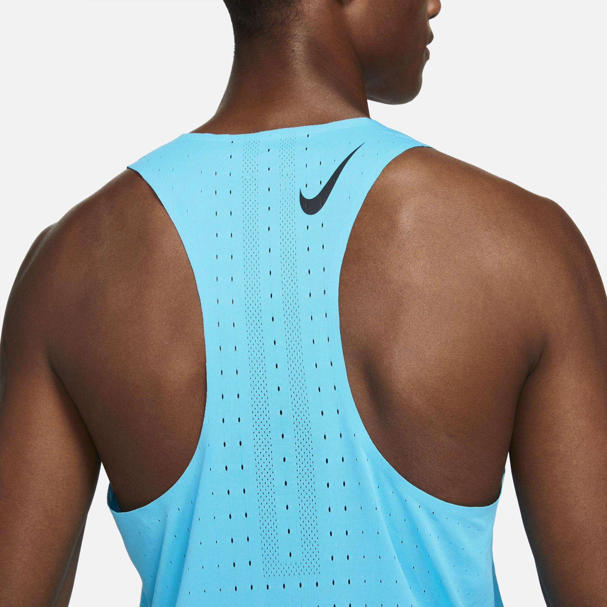 Nike Aeroswift Running Singlet in Blue for Men | Lyst Australia