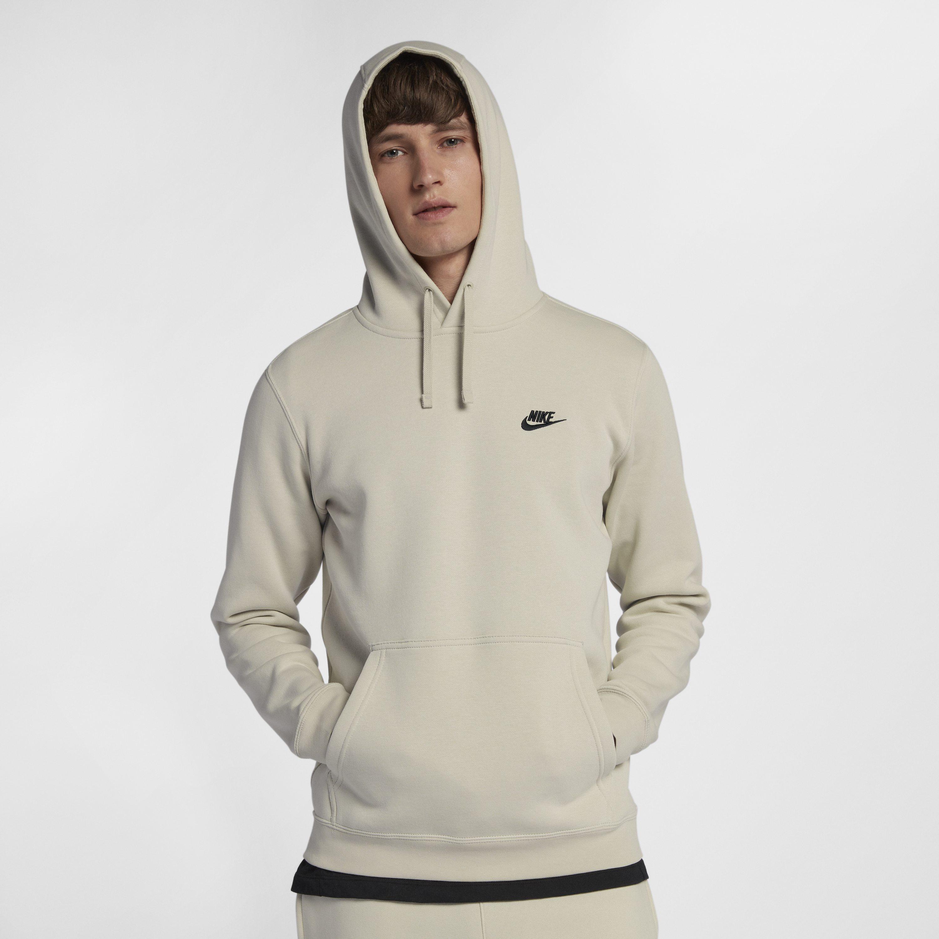 Nike Fleece Sportswear Pullover Hoodie in Cream (Natural) for Men - Lyst