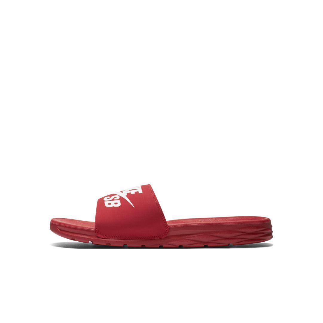 Nike Sb Benassi Solarsoft Slide in University Red (Red) for Men | Lyst