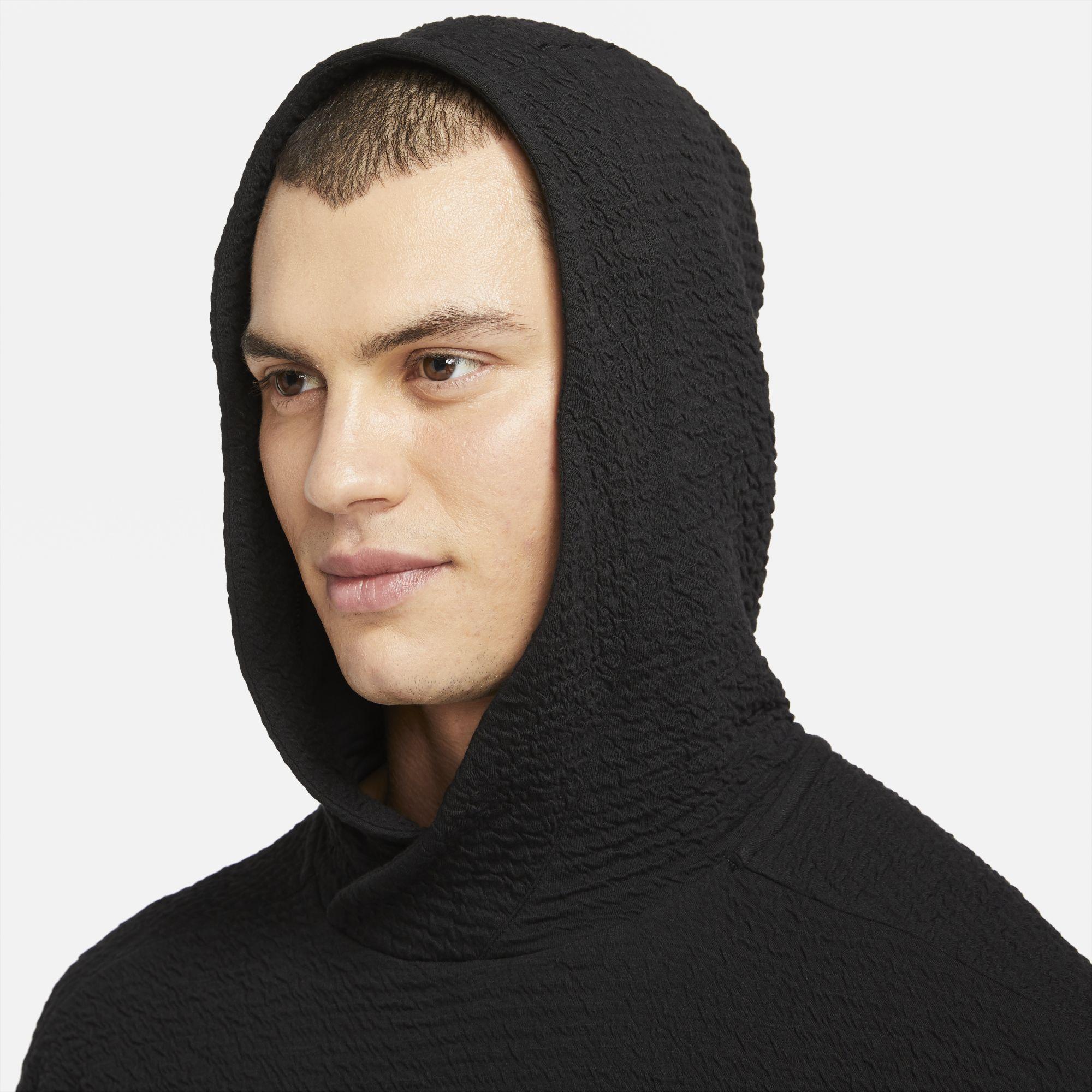 Nike Yoga Pullover Hoodie in Black for Men | Lyst