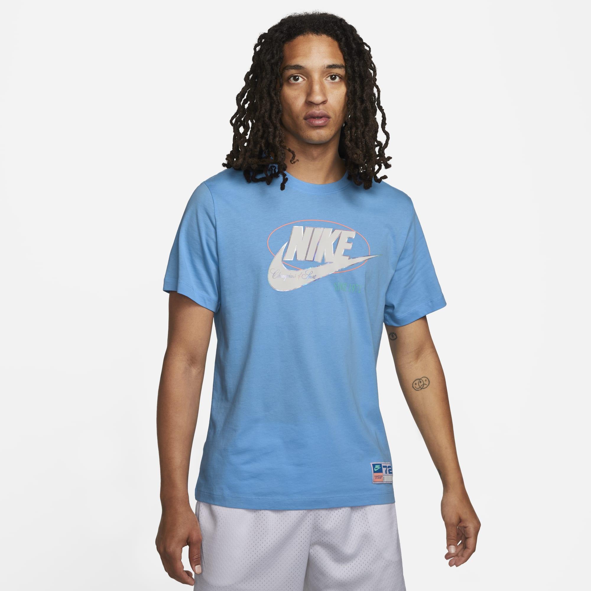 Nike Cotton Sportswear T-shirt in University Blue (Blue) for Men | Lyst