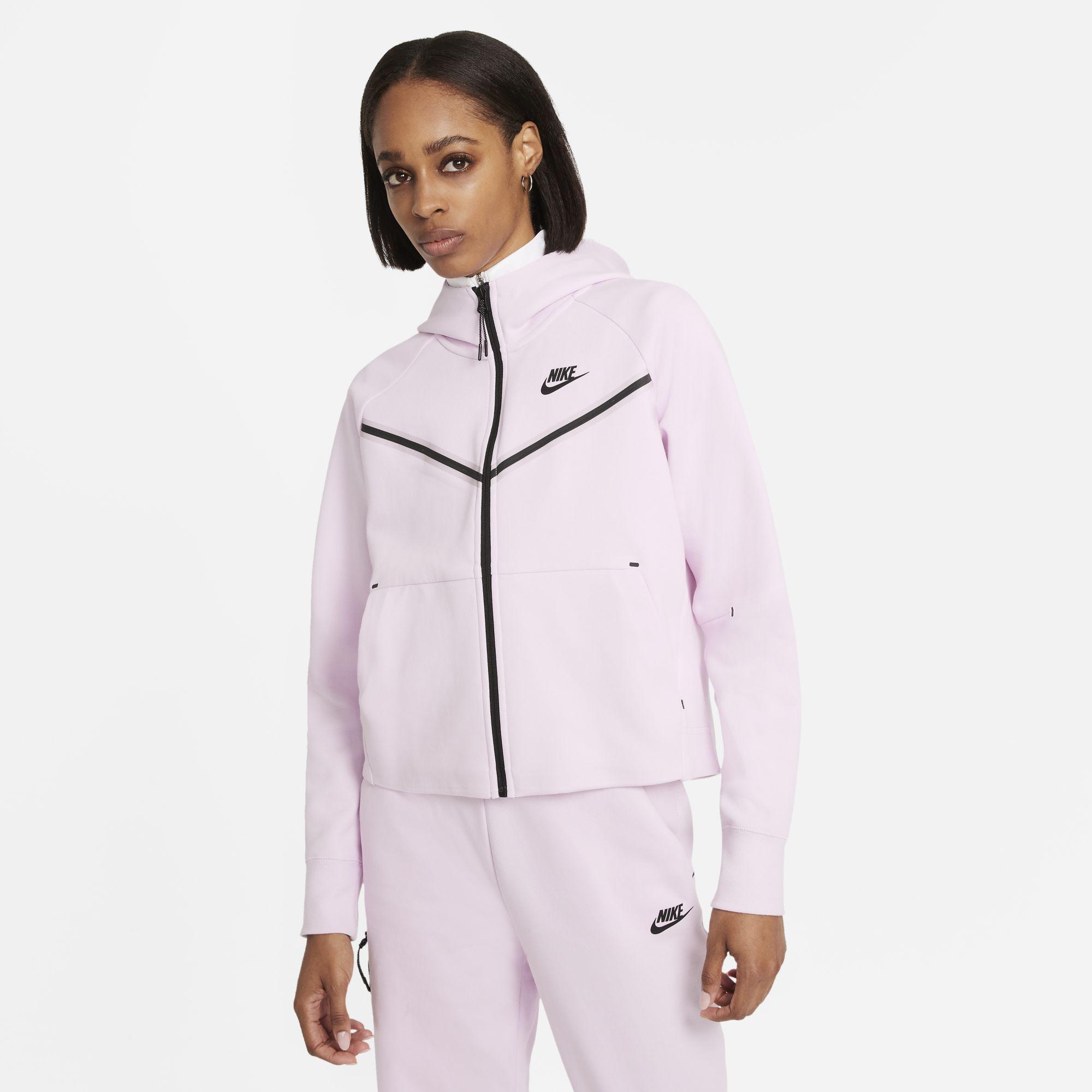 Nike Sportswear Tech Fleece Windrunner Full-zip Hoodie in Pink | Lyst UK