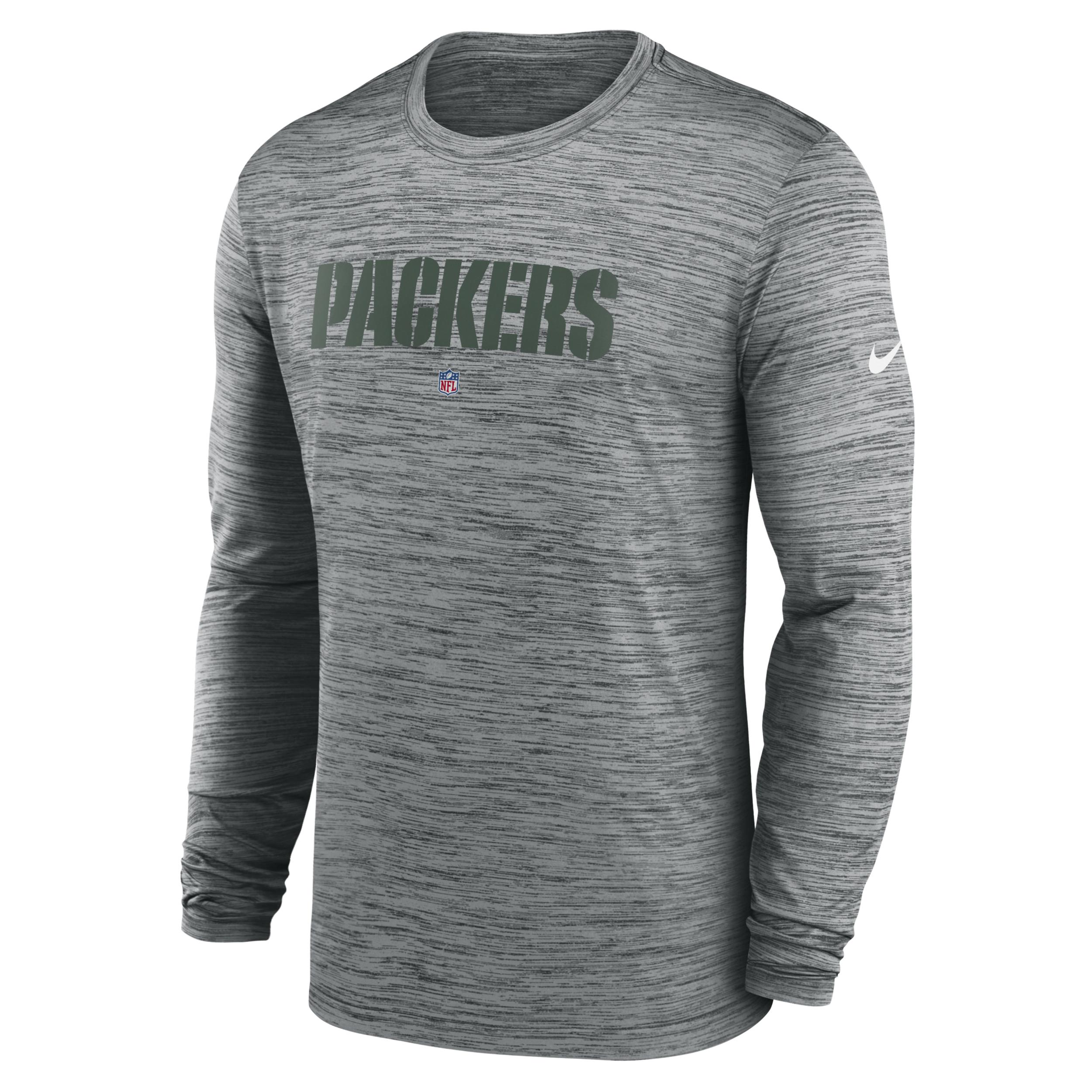 Best green bay packers nike sideline velocity athletic stack