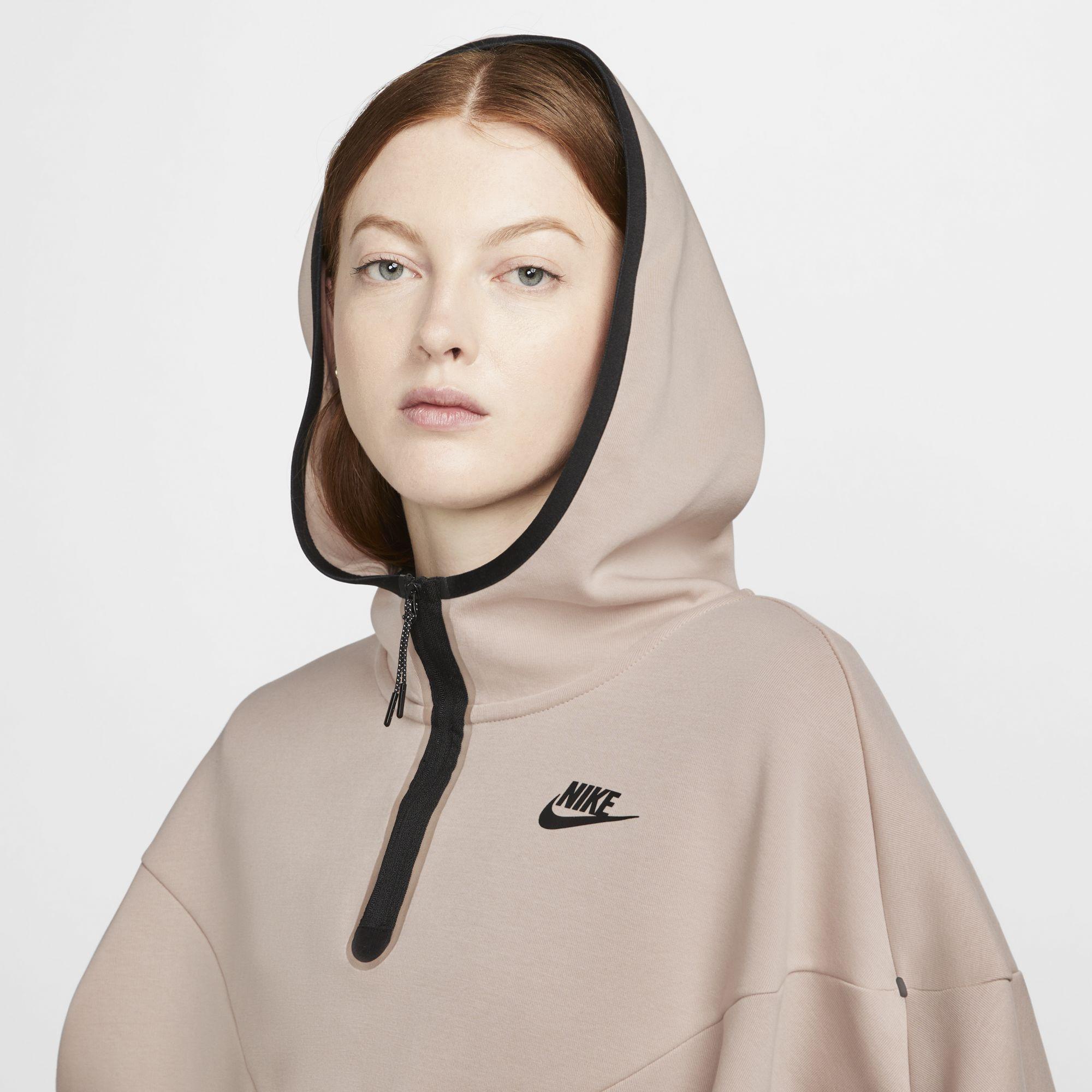 Nike Tech Fleece Essential Poncho in Natural | Lyst UK