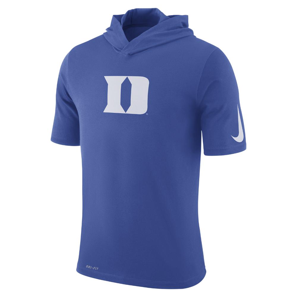 Nike Dry Basketball (duke) Men's Short Sleeve Hoodie in Blue for Men | Lyst