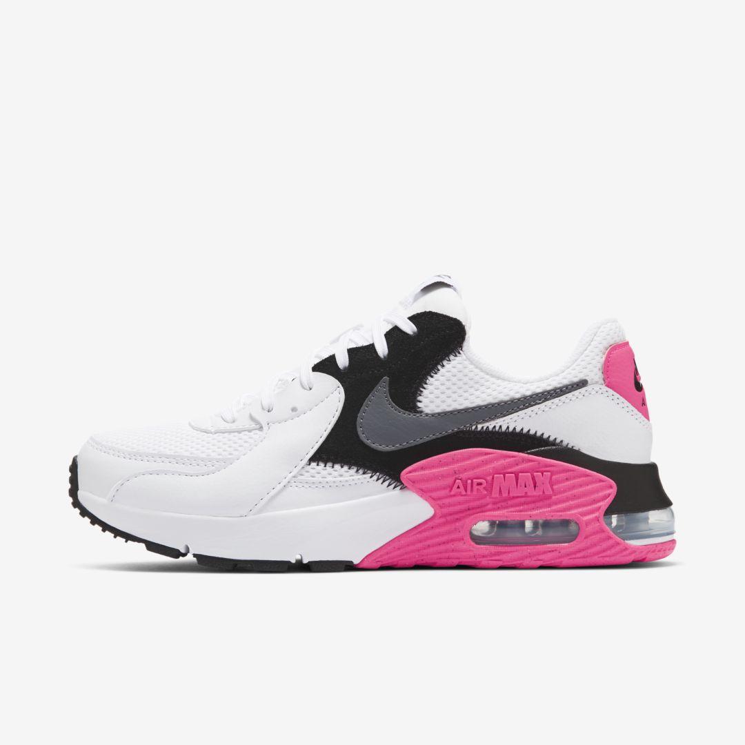 Nike Rubber Air Max Excee Shoe (white) in White/Pink/Black (Pink ...