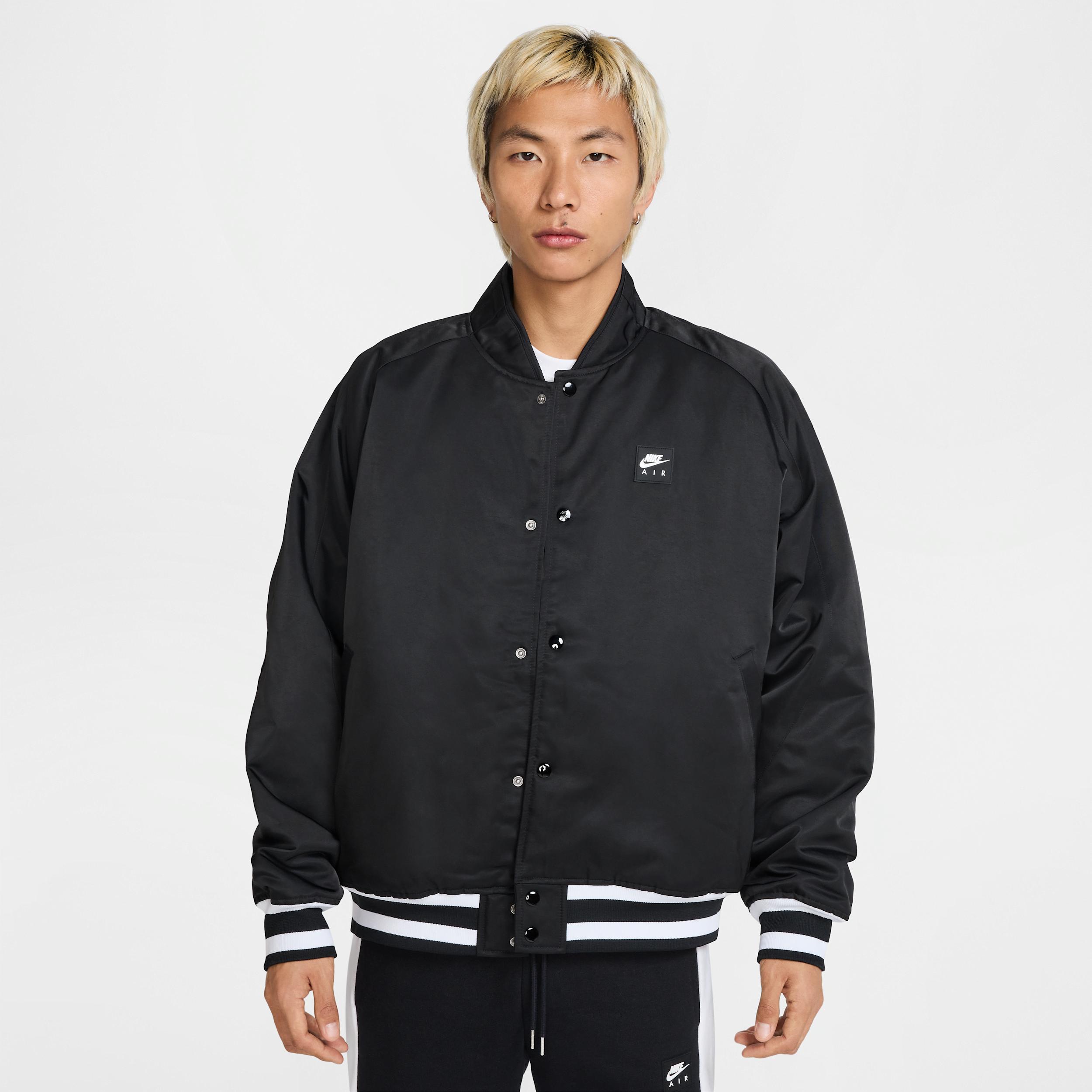 Nike Air Varsity Jacket in Black for Men Lyst