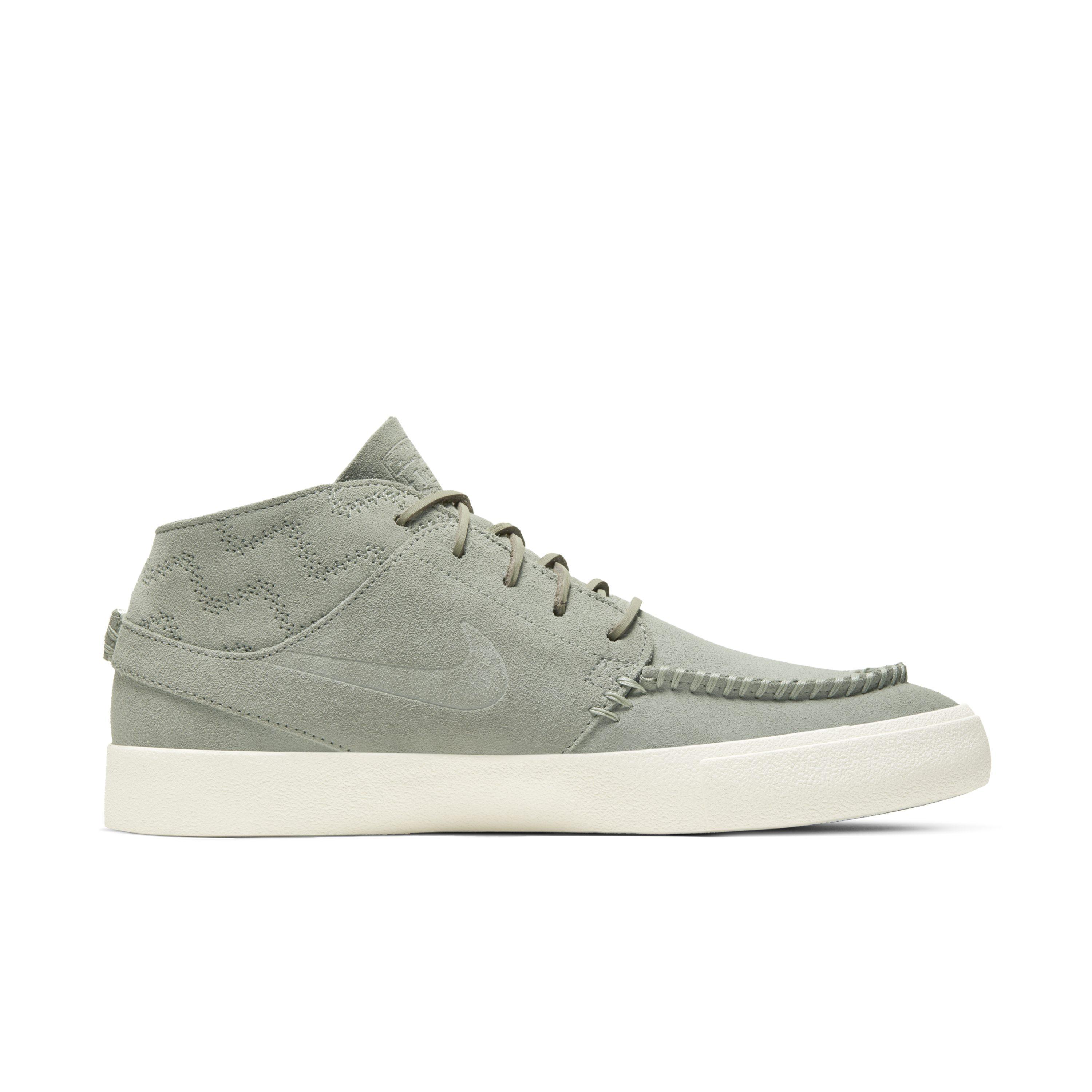 Nike Leather Sb Zoom Stefan Janoski Mid Crafted Skate Shoe In Green For Men Lyst