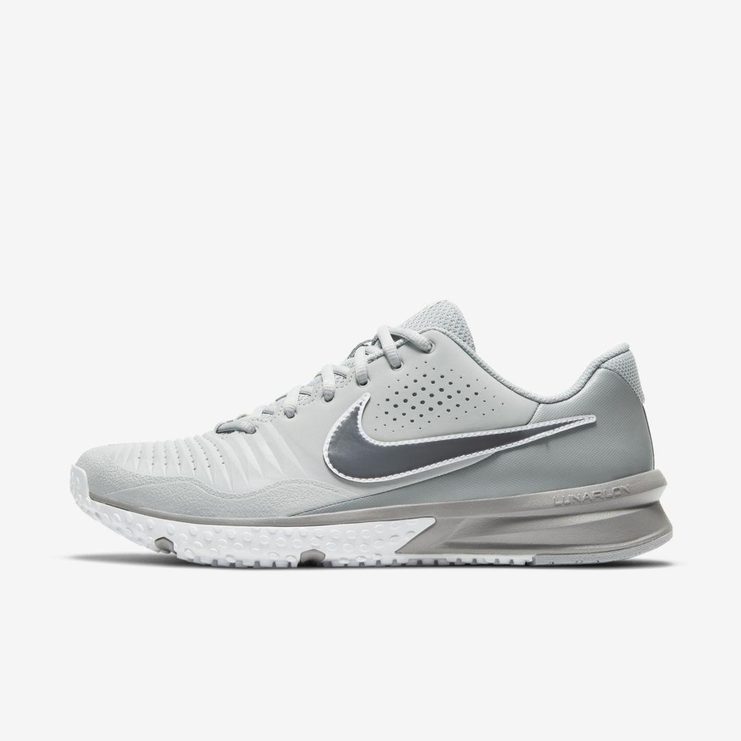 Nike Rubber Alpha Huarache Varsity 3 Turf Baseball Shoe (light Smoke Grey) in Light Smoke Grey 