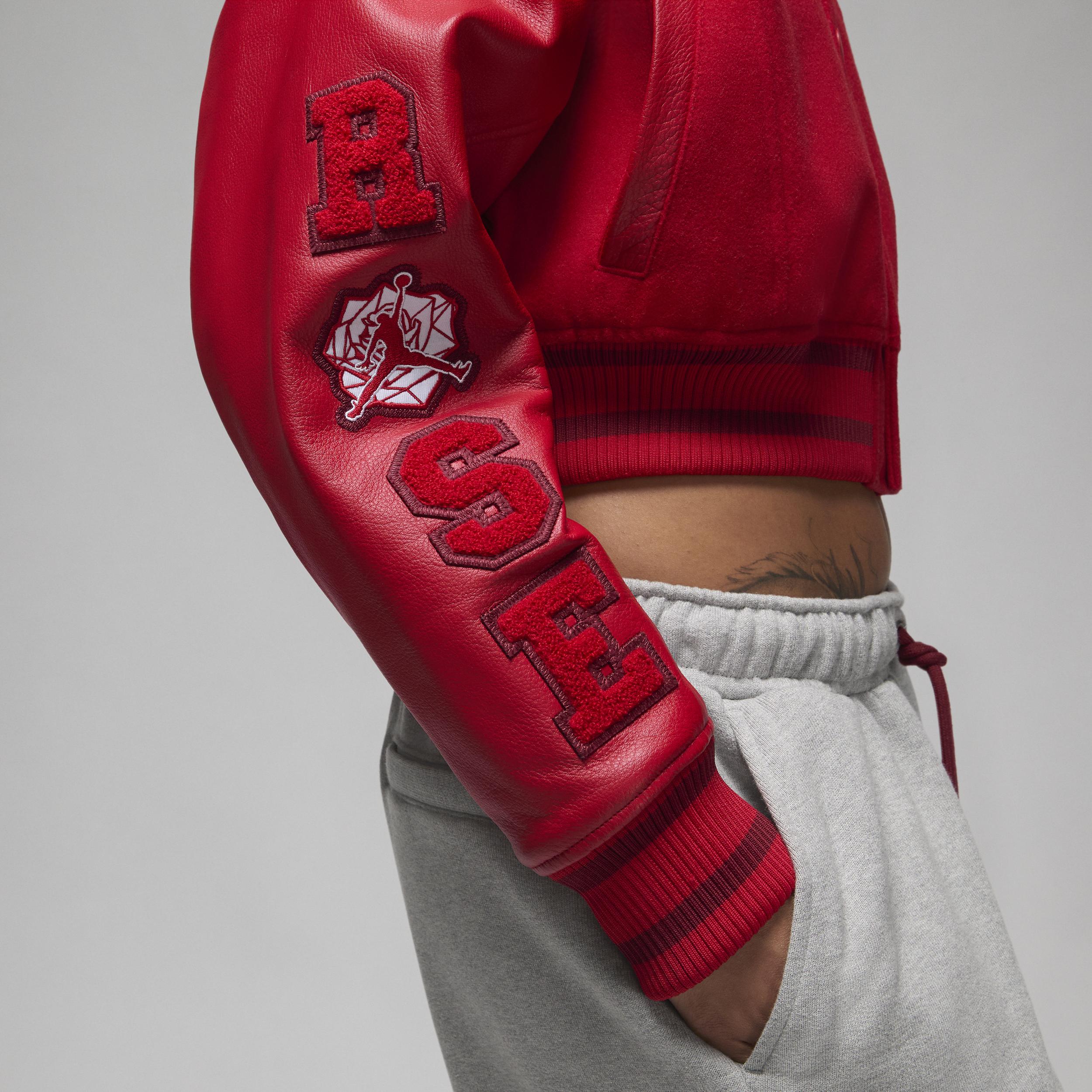 Nike X Teyana Taylor Varsity Jacket in Red | Lyst UK