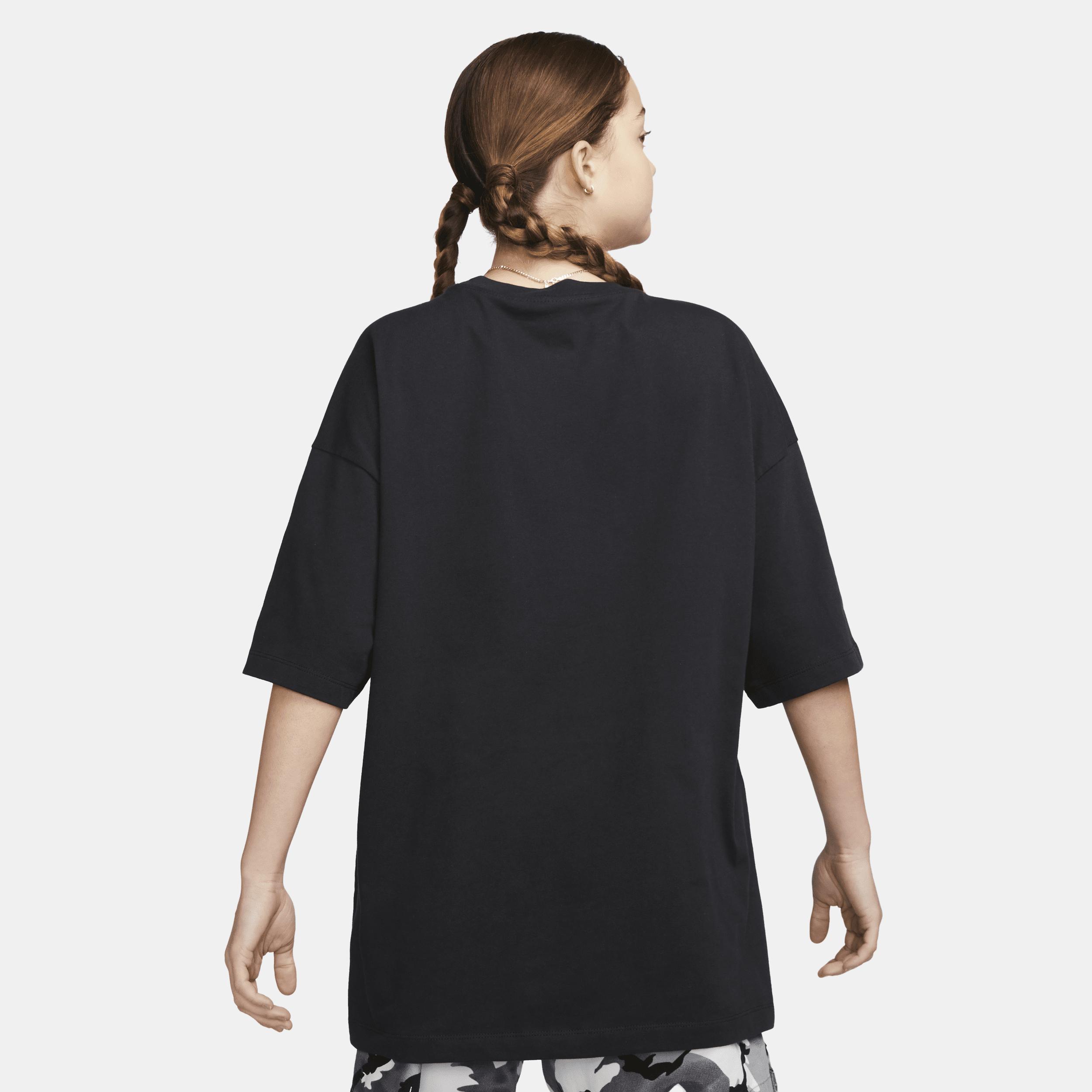 Nike Sportswear Essential Oversized Short-sleeve T-shirt in Black | Lyst