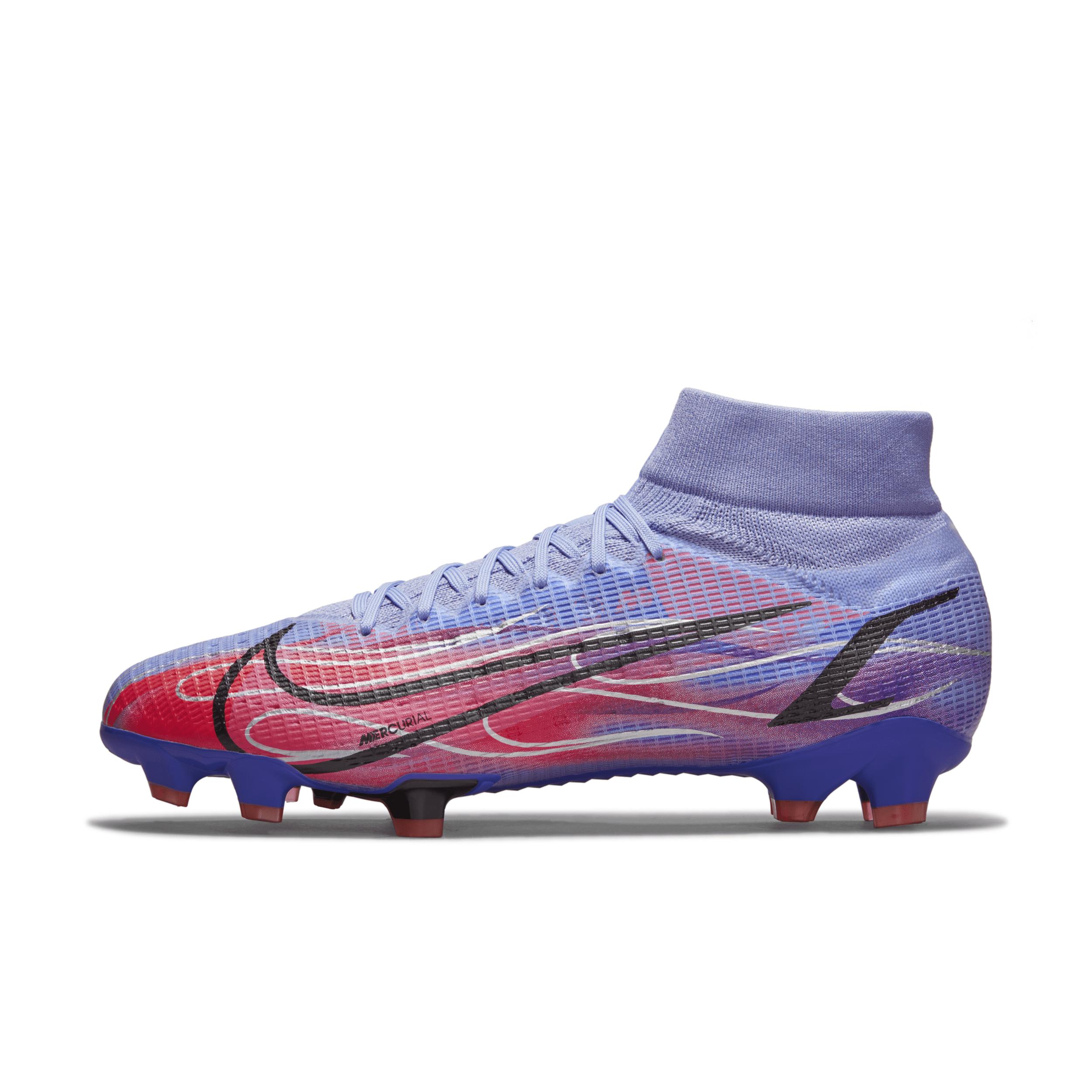 Nike Unisex Mercurial Superfly 8 Pro Km Fg Firm-ground Soccer Cleats In Purple, |
