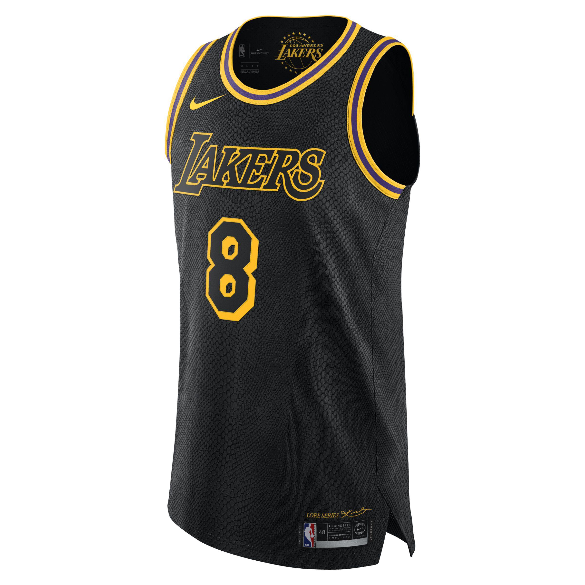 Nike Kobe Bryant City Edition Authentic los Angeles Lakers Men s Nba Connected Jersey in Black for Men Lyst UK