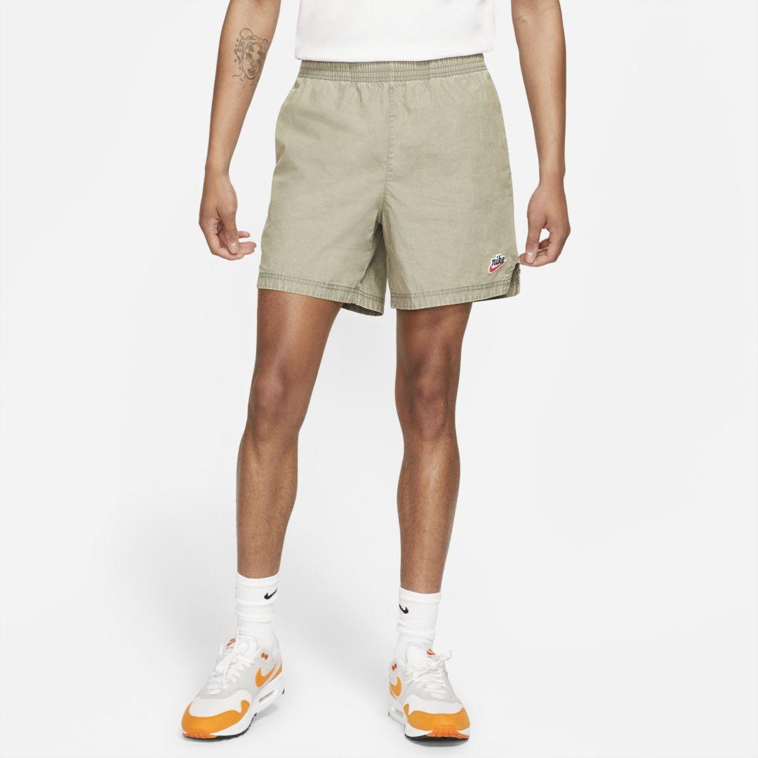 Nike Cotton Sportswear Heritage Essentials Woven Flow Shorts in Light Army  (Natural) for Men | Lyst