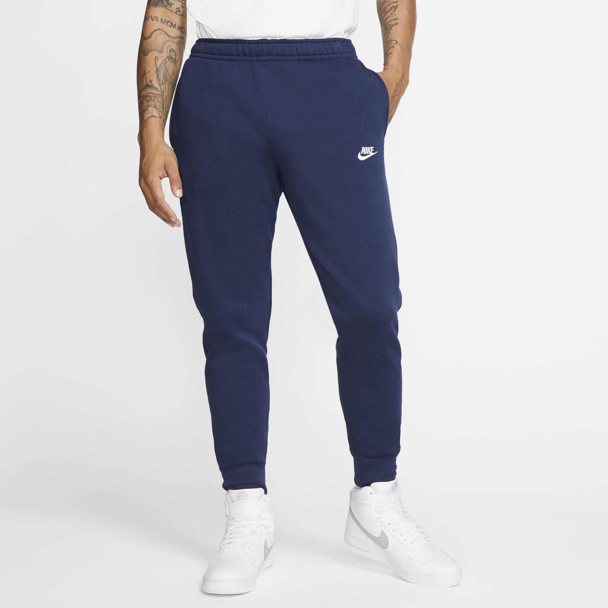 Nike Fleece Sportswear Club Joggingbroek Marineblauw in het Blauw voor heren  - Lyst