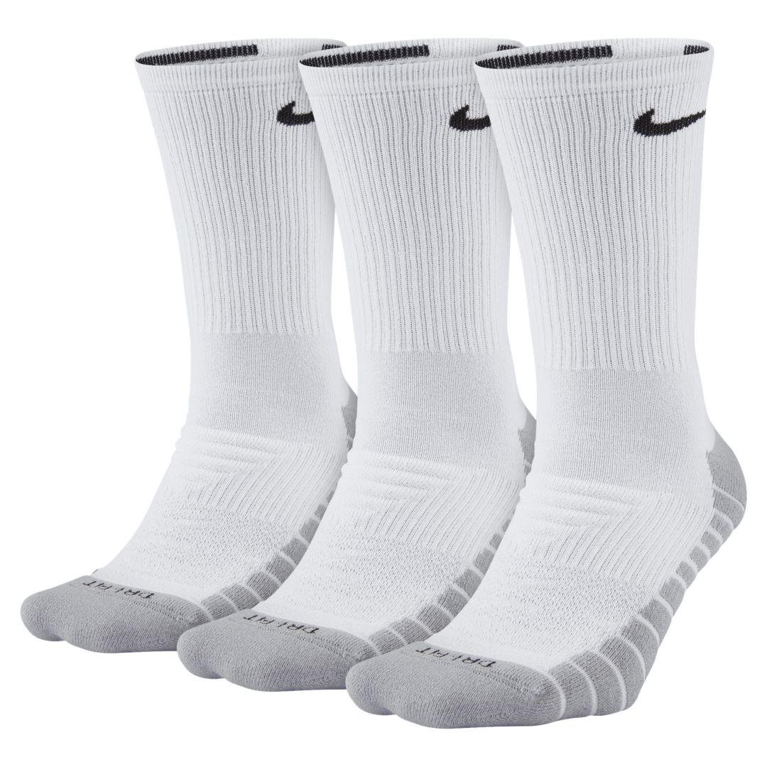 Nike Everyday Max Cushioned Training Crew Socks (3 Pairs) in White for ...