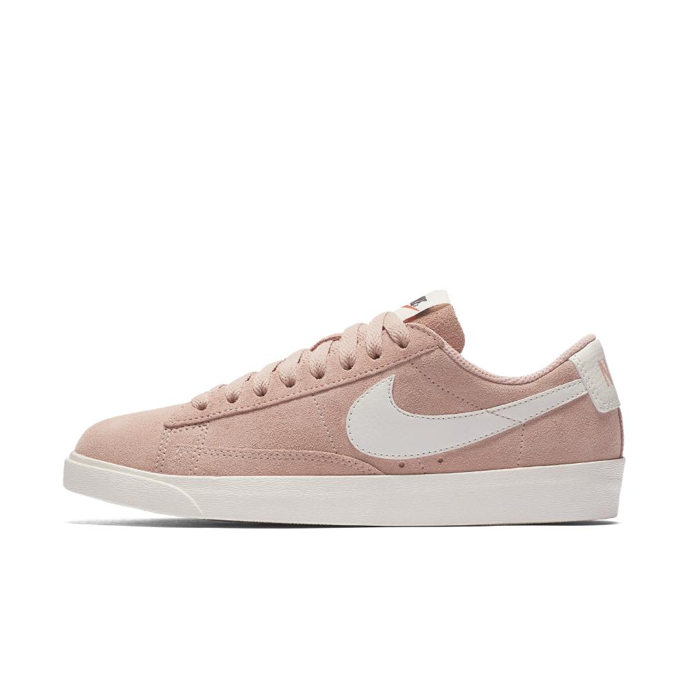 Oxido Nacional tonto Nike Blazer Low Suede Shoe in Pink | Lyst