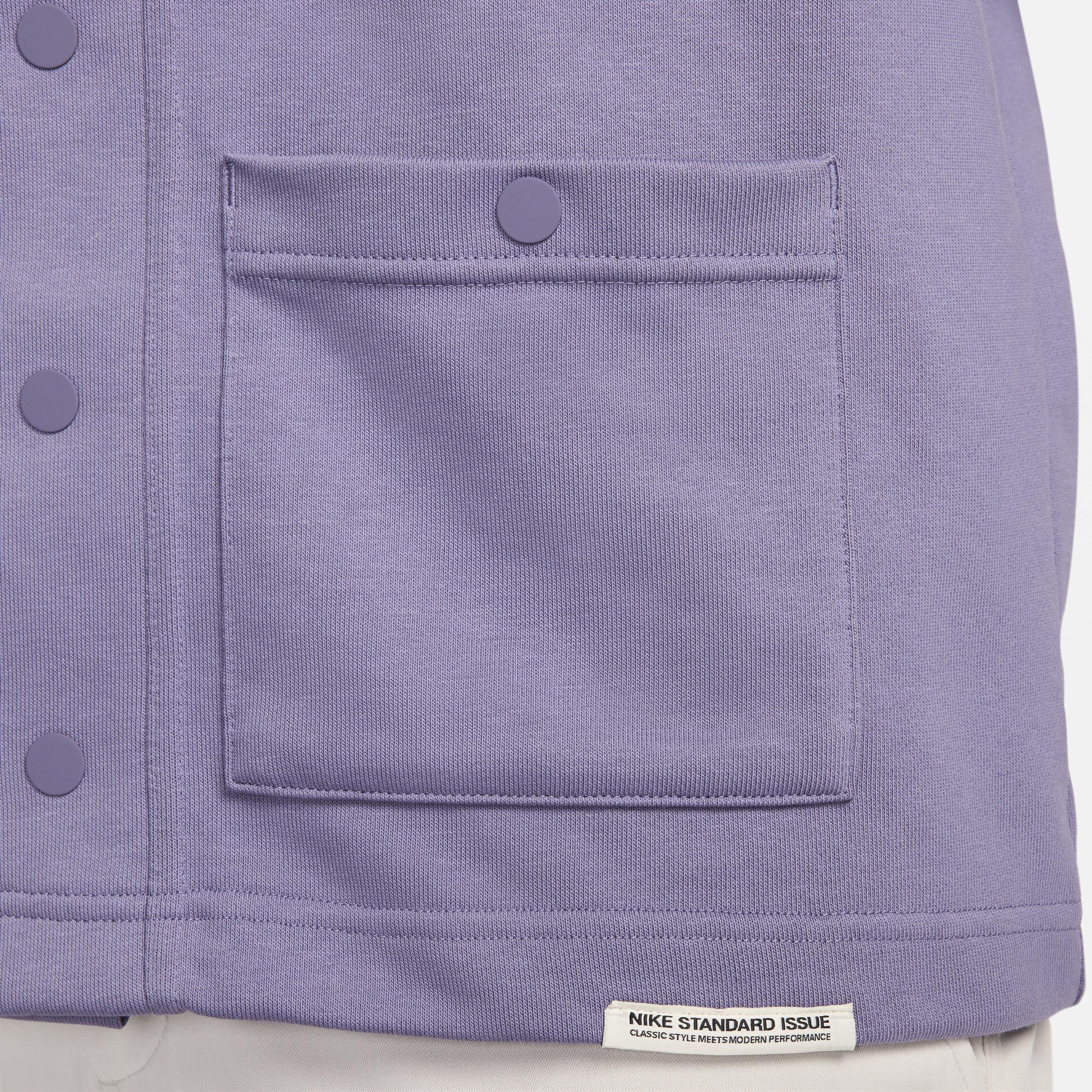 Nike Dri-Fit Standard Issue Golf Cardigan in Purple for Men