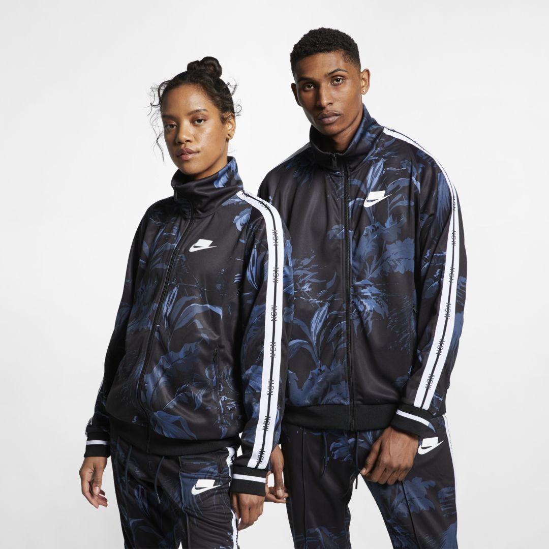 Nike Sportswear Nsw Printed Track Jacket in Black for Men | Lyst