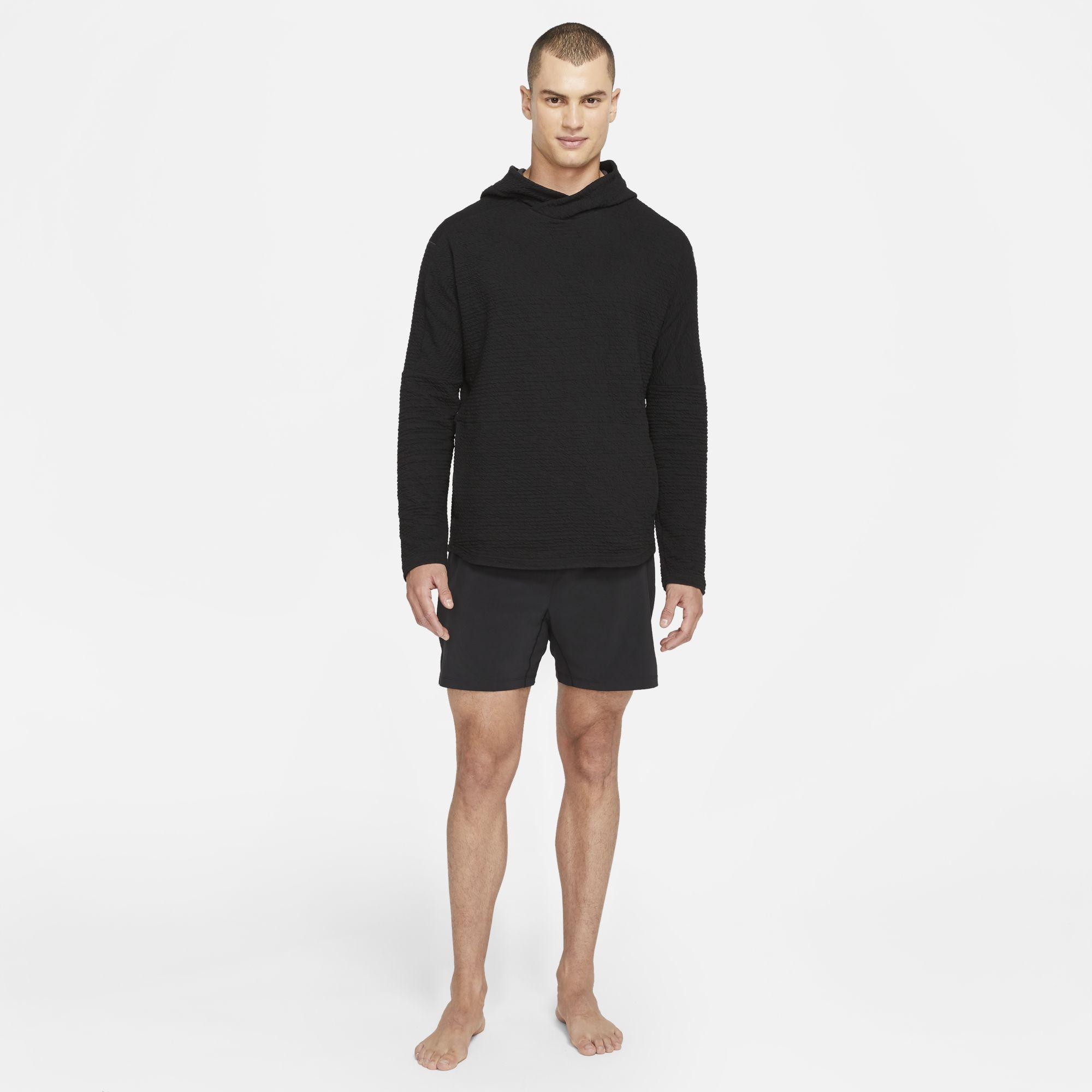 Nike Yoga Pullover Hoodie in Black for Men | Lyst