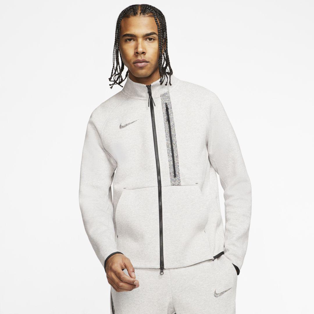 Nike 50 Tech Fleece Jacket in White for Men - Lyst