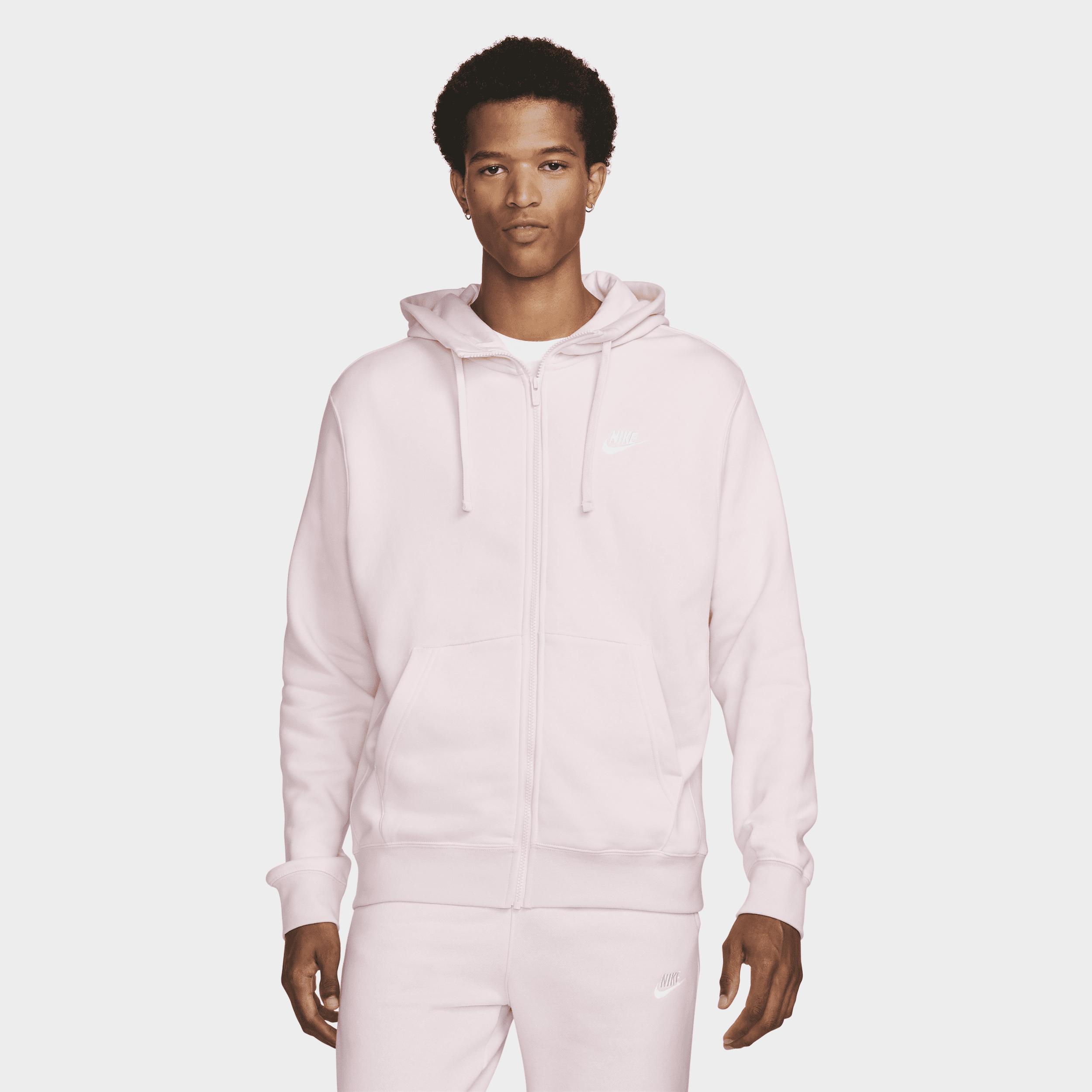Nike Sportswear Club Fleece Full-zip Hoodie In Pink, for Men | Lyst