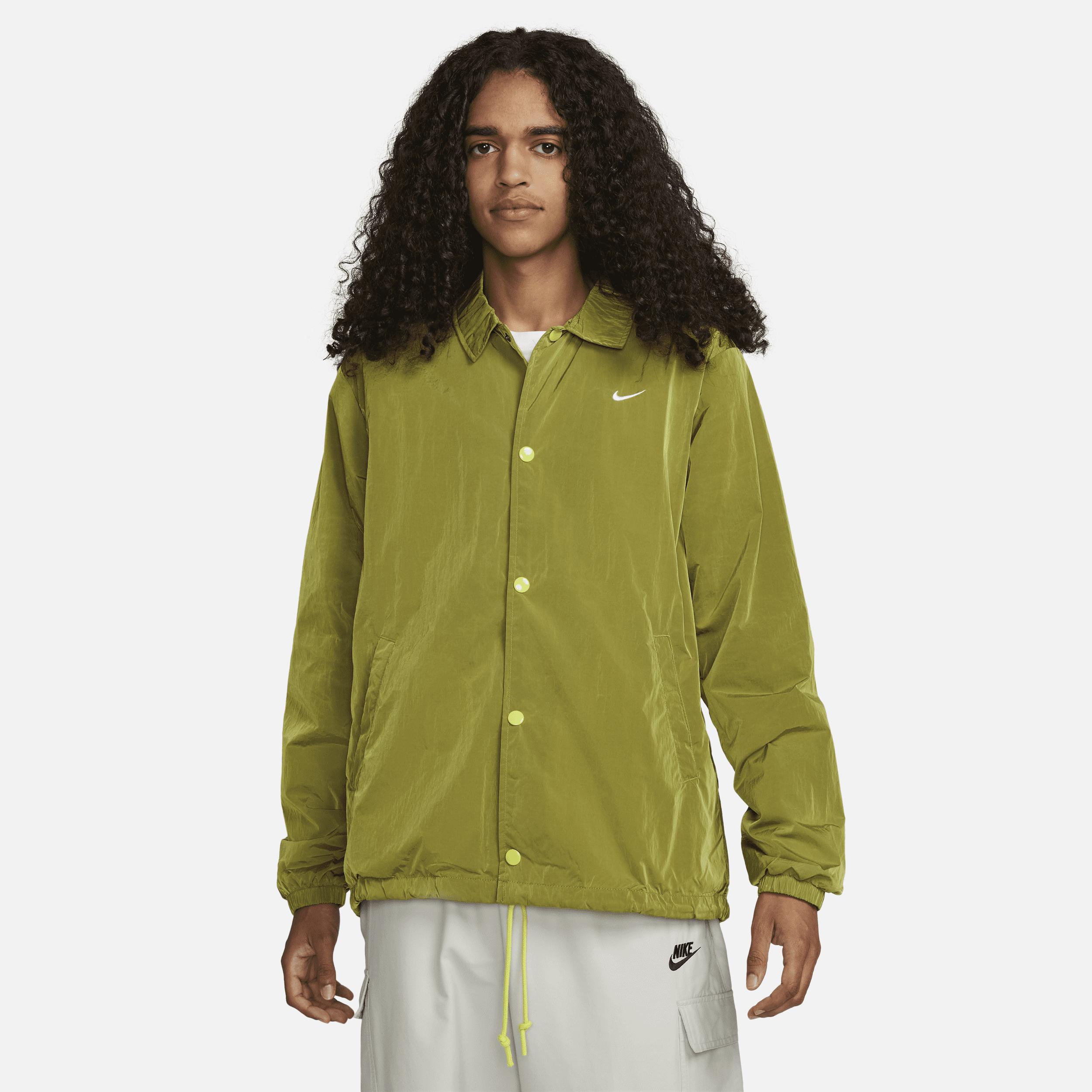 Nike Sportswear Authentics Coaches Jacket In Yellow, in Green for Men ...