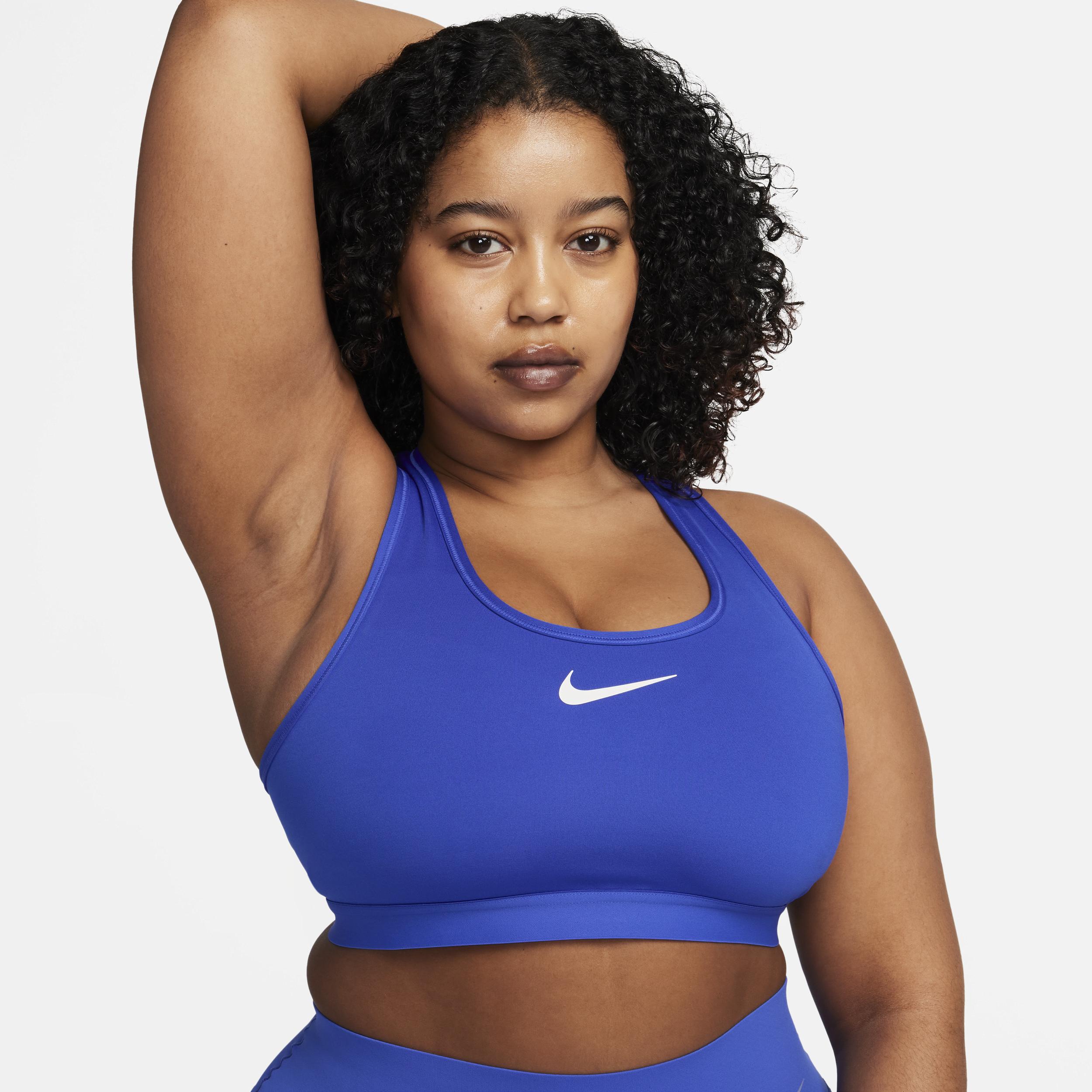 Nike Swoosh High-support Padded Adjustable Sports Bra Polyester in