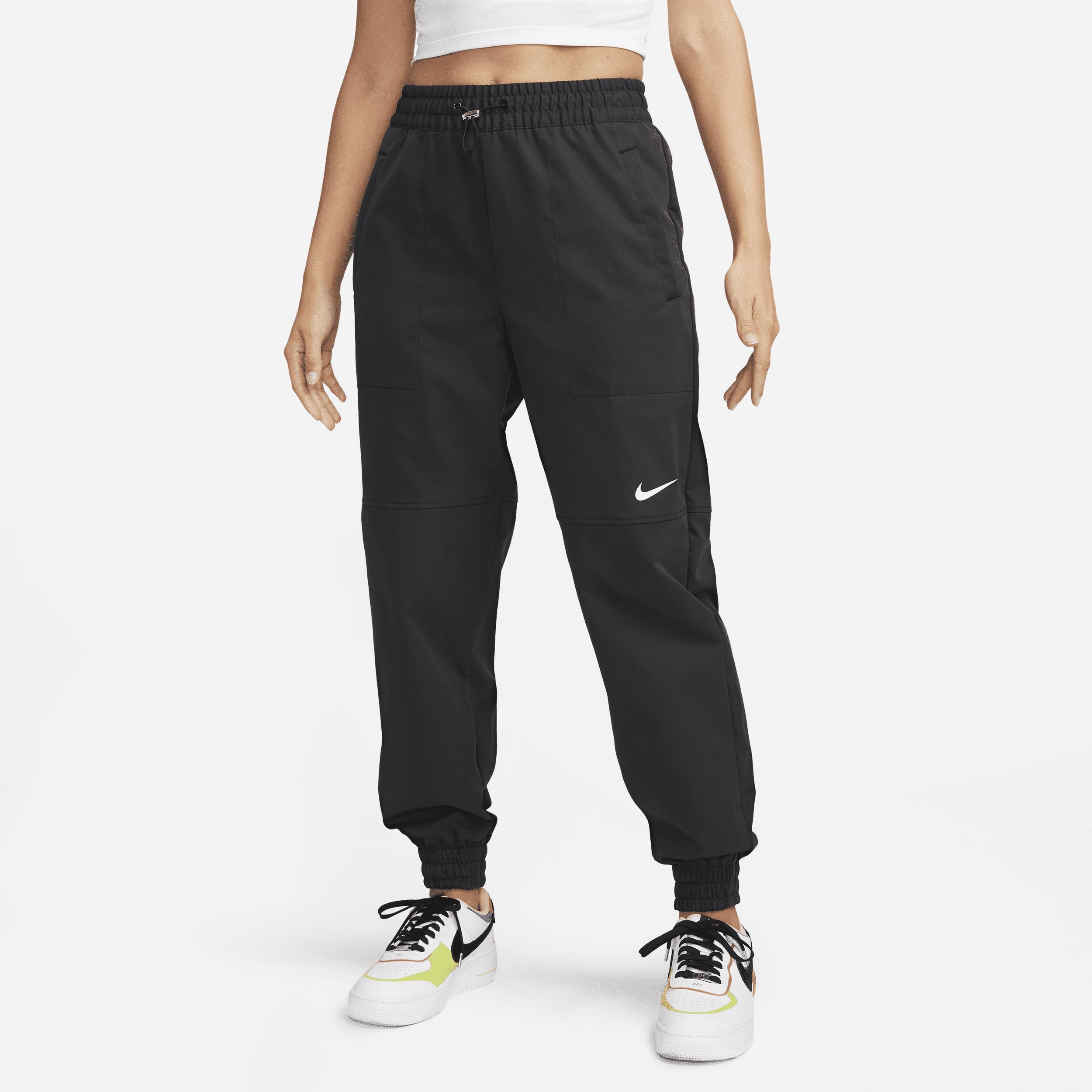 Nike Sportswear Swoosh Woven Pants In Black, | Lyst