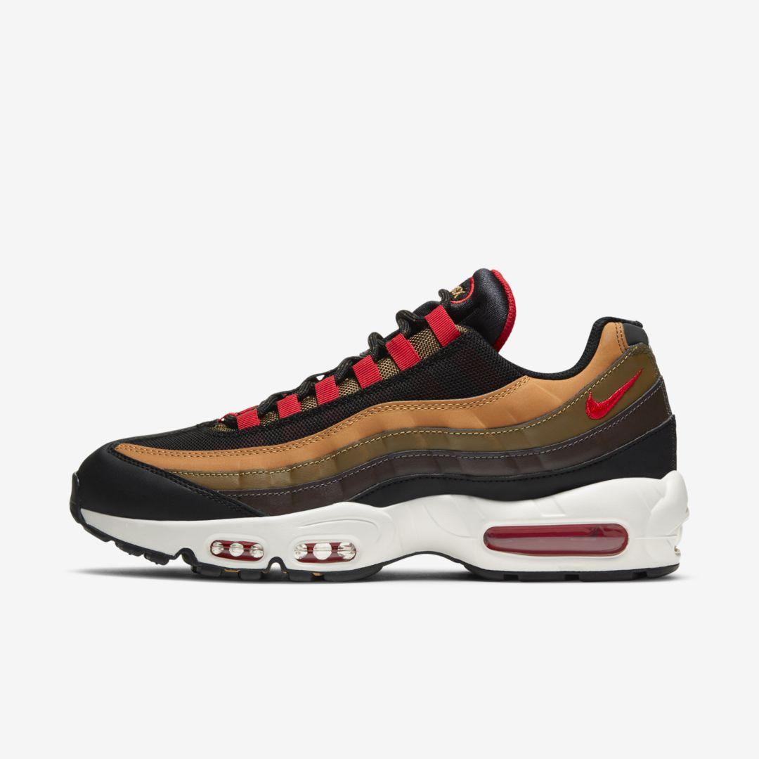 Nike Leather Air Max 95 Essential Shoe in Brown for Men - Lyst
