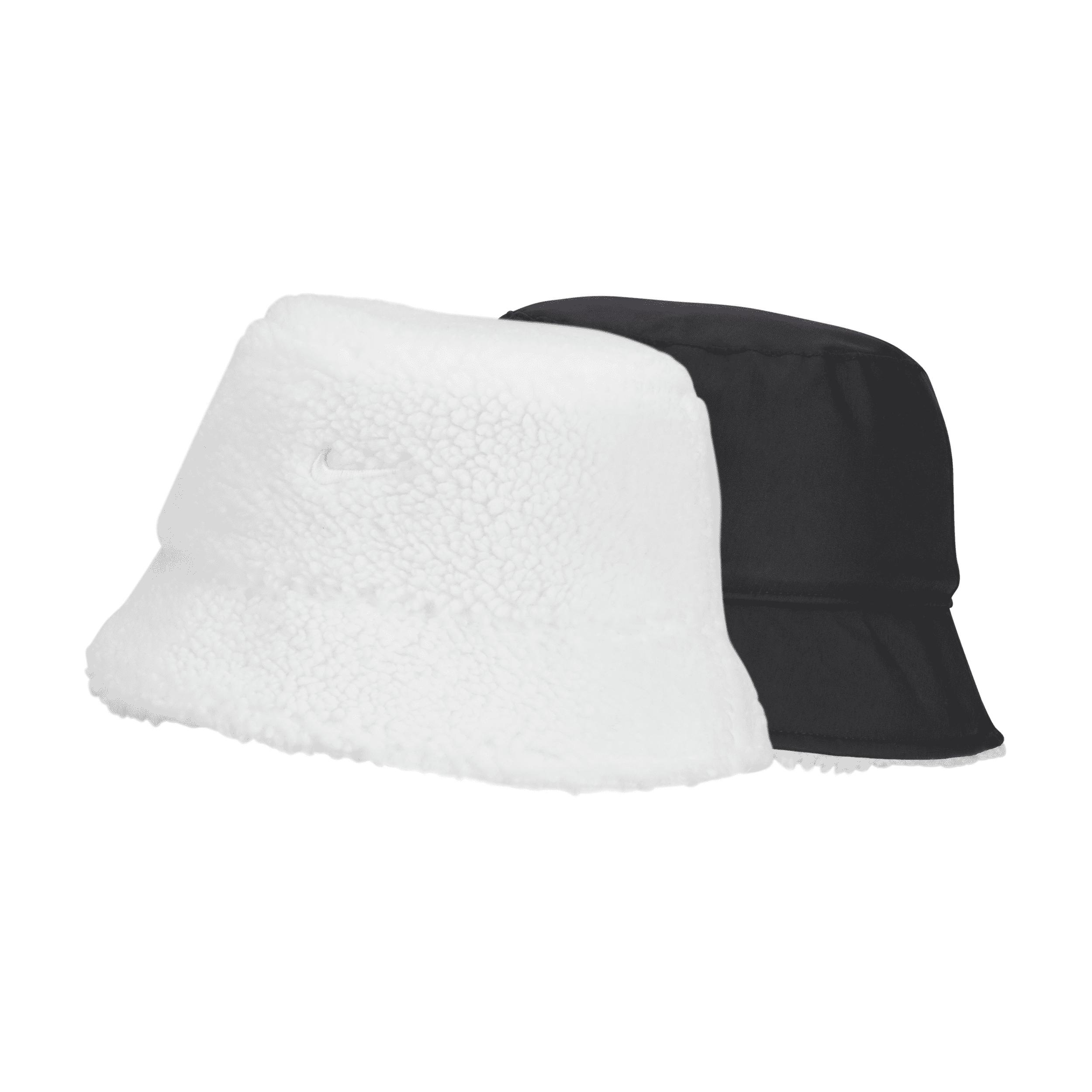 Nike Unisex Sportswear Reversible Fleece Bucket Hat In White, | Lyst
