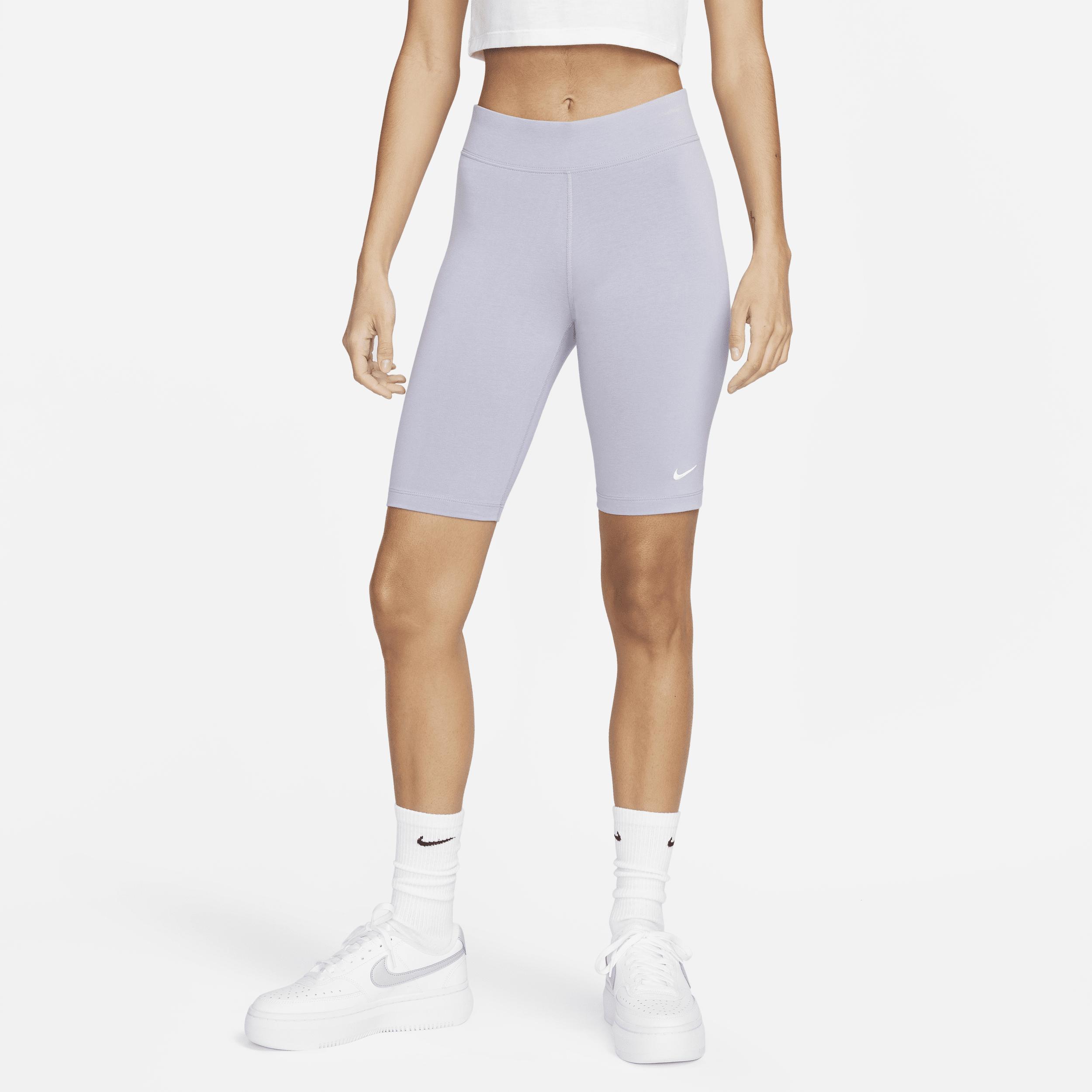 Nike Sportswear Essential Mid-rise Biker Shorts In Purple, in Blue | Lyst